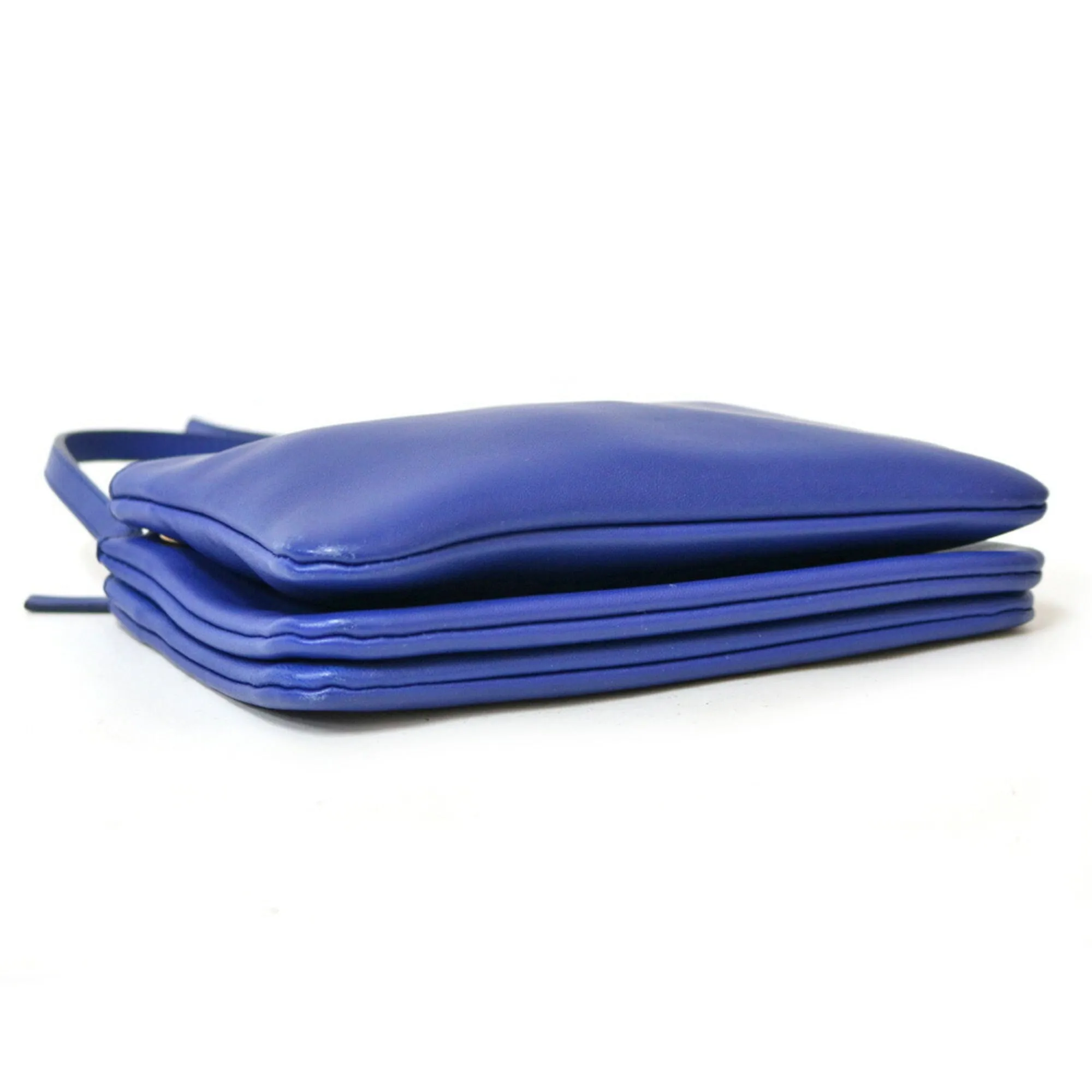 Celine Shoulder Bag Trio Blue Ladies