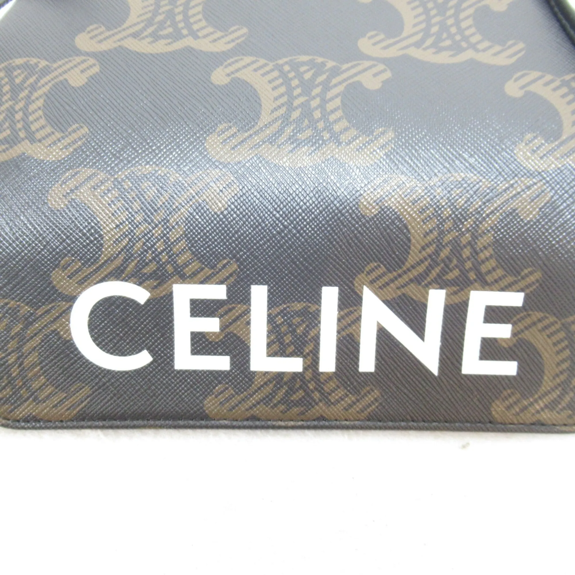 Celine Triangle Shoulder Bag Black Calfskin [cowhide] 1959038SI