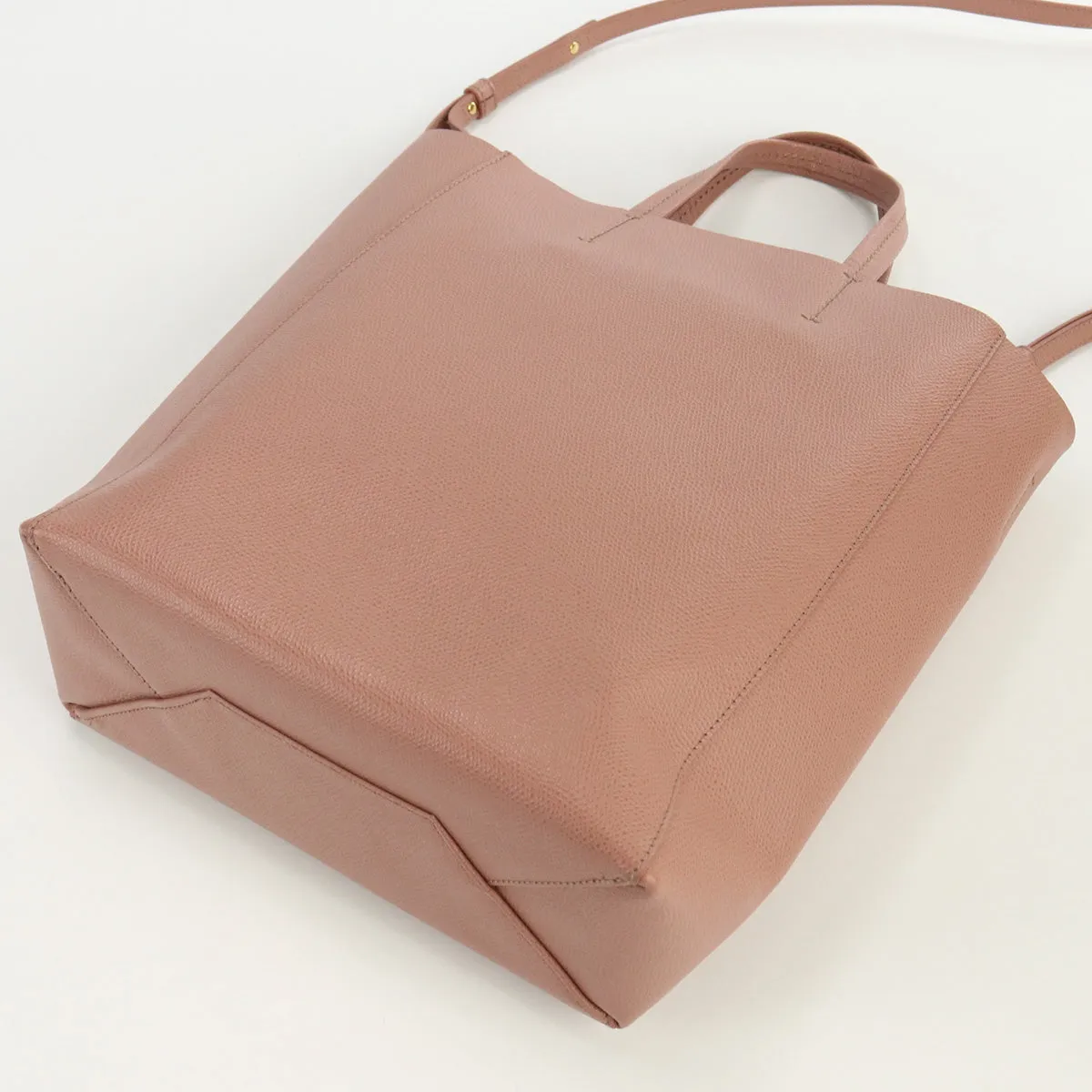 CELINE Vertical Hippo Small Tote Bag shoulder bag 2WAY leather Women color pink