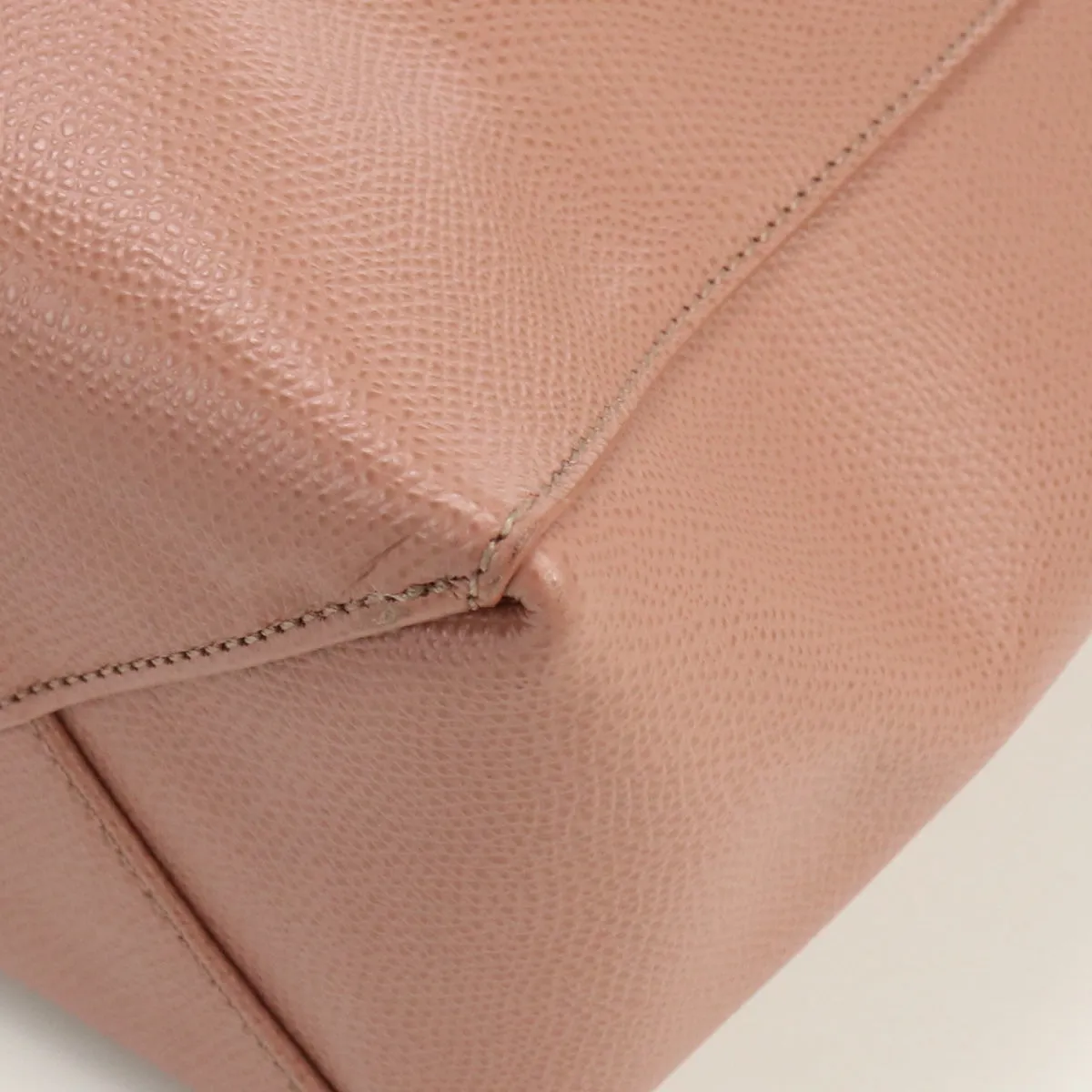 CELINE Vertical Hippo Small Tote Bag shoulder bag 2WAY leather Women color pink
