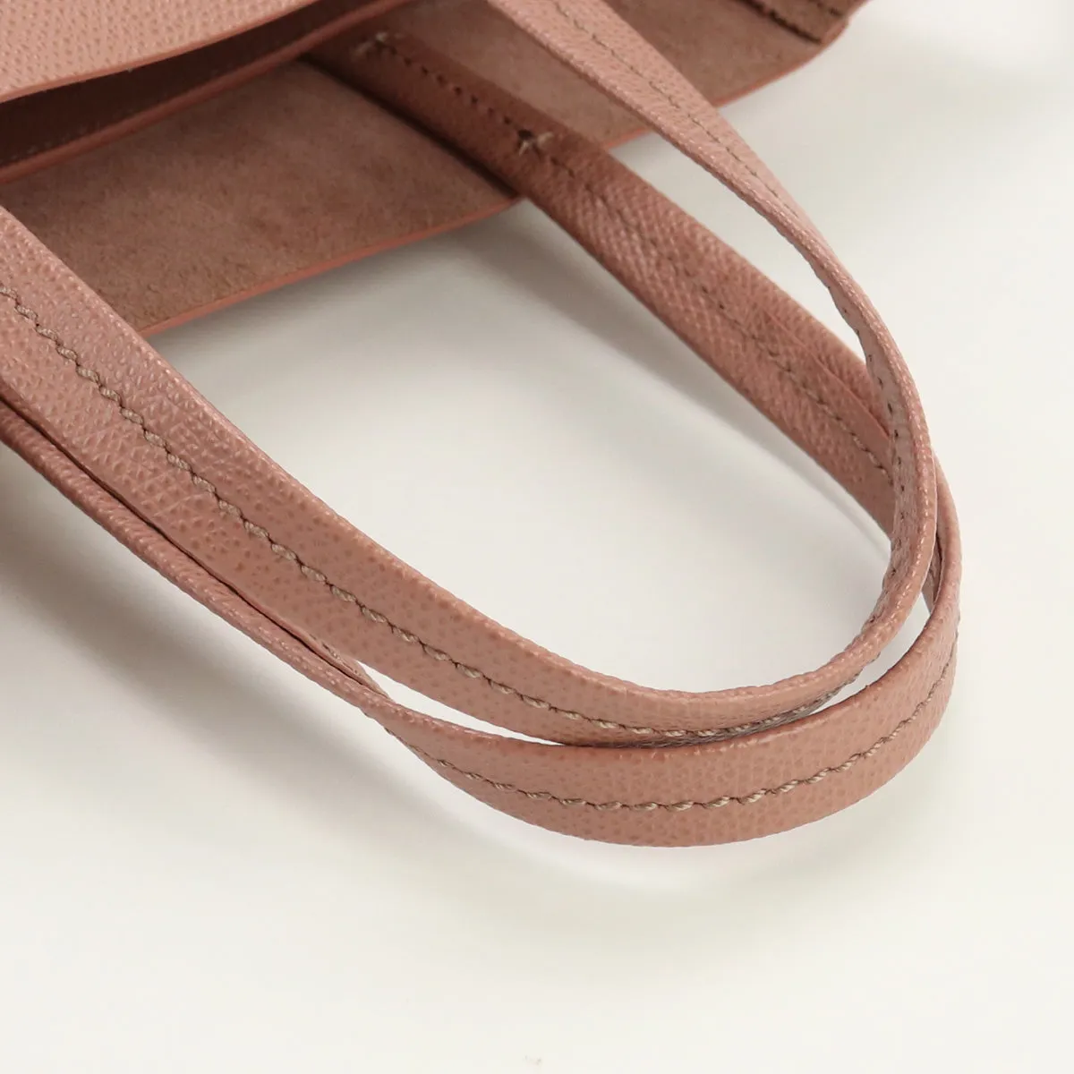 CELINE Vertical Hippo Small Tote Bag shoulder bag 2WAY leather Women color pink
