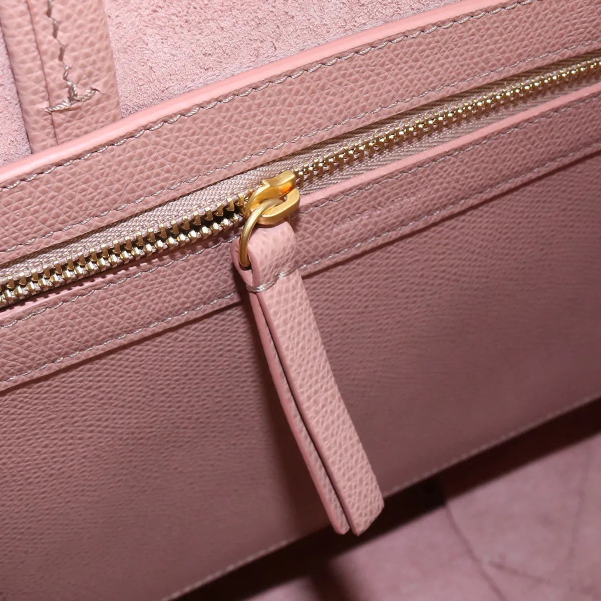 CELINE Vertical Hippo Small Tote Bag shoulder bag 2WAY leather Women color pink