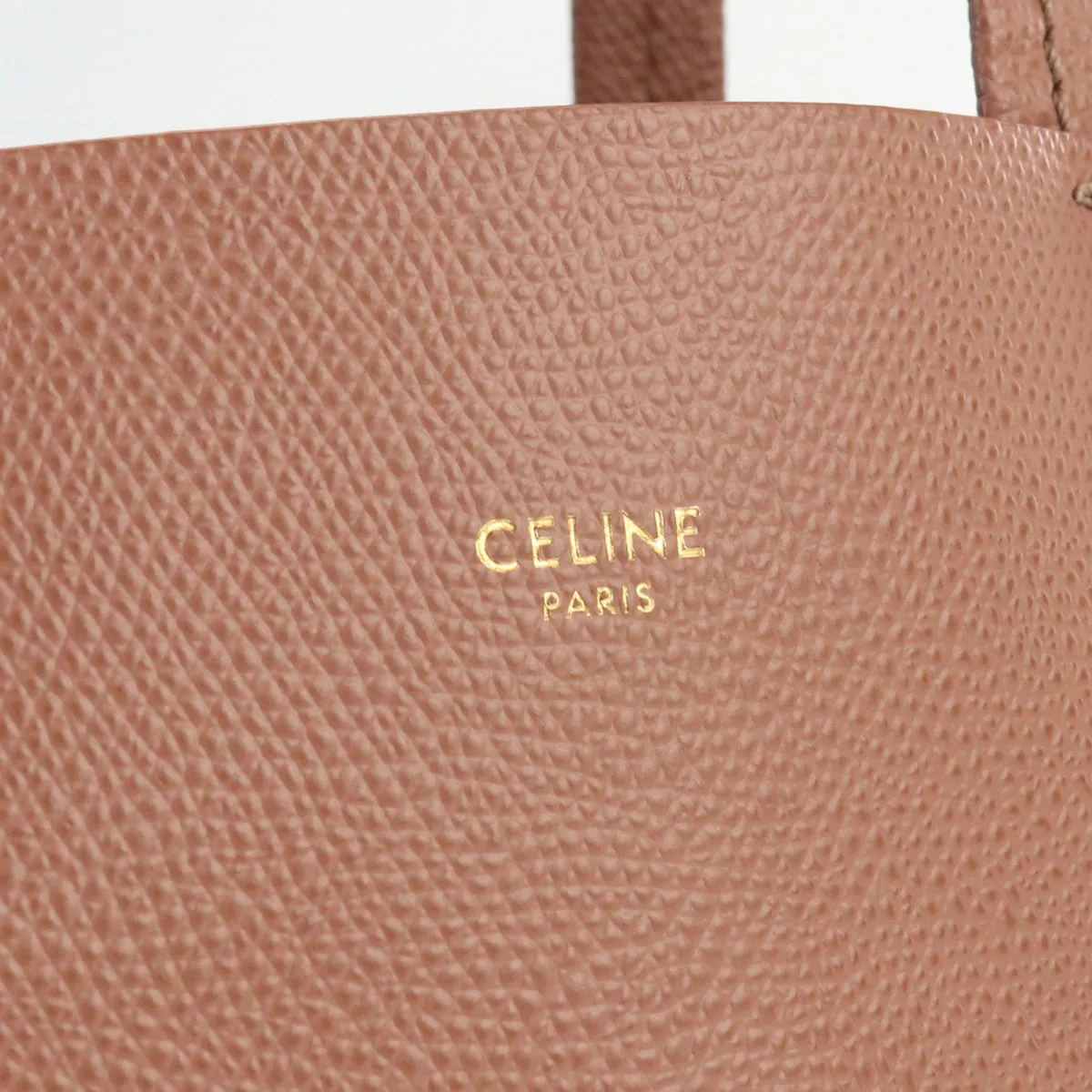 CELINE Vertical Hippo Small Tote Bag shoulder bag 2WAY leather Women color pink