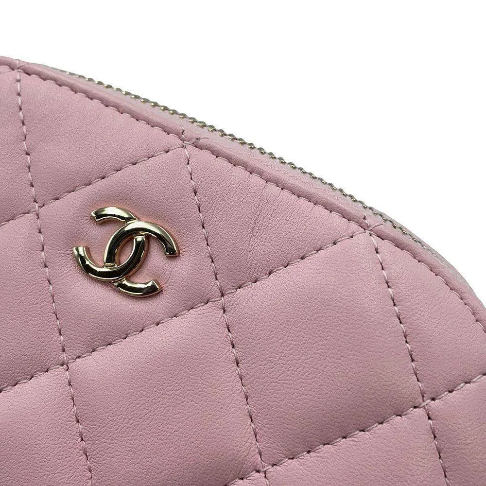 CHANEL Chain Clutch Shoulder Bag Pink AP4000 Lambskin
