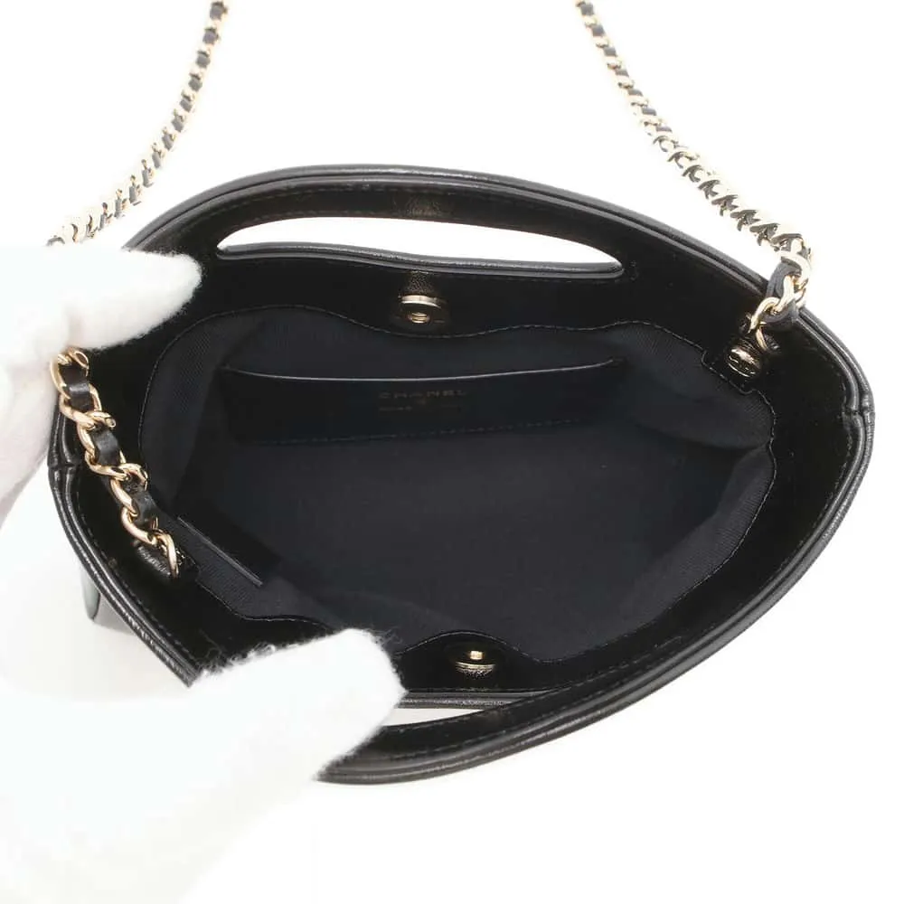 CHANEL CHANEL31 ChainShoulder Bag Black AP3656 Shiny Calf Leather Size Mini