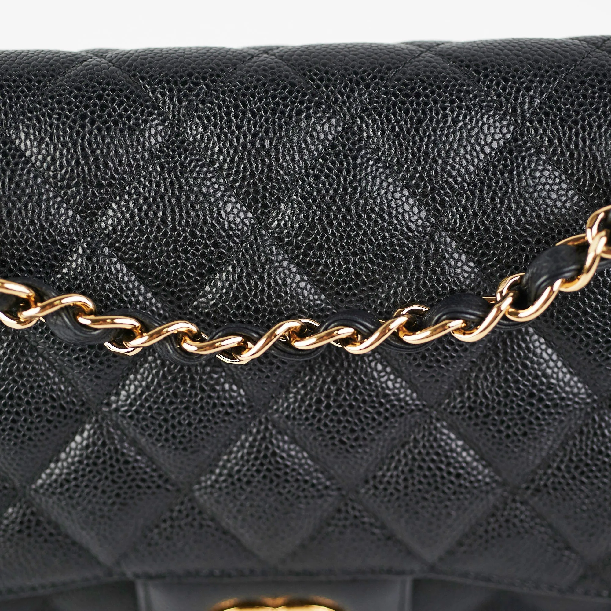 Chanel Classic Flap Jumbo Caviar Black Shoulder Bag