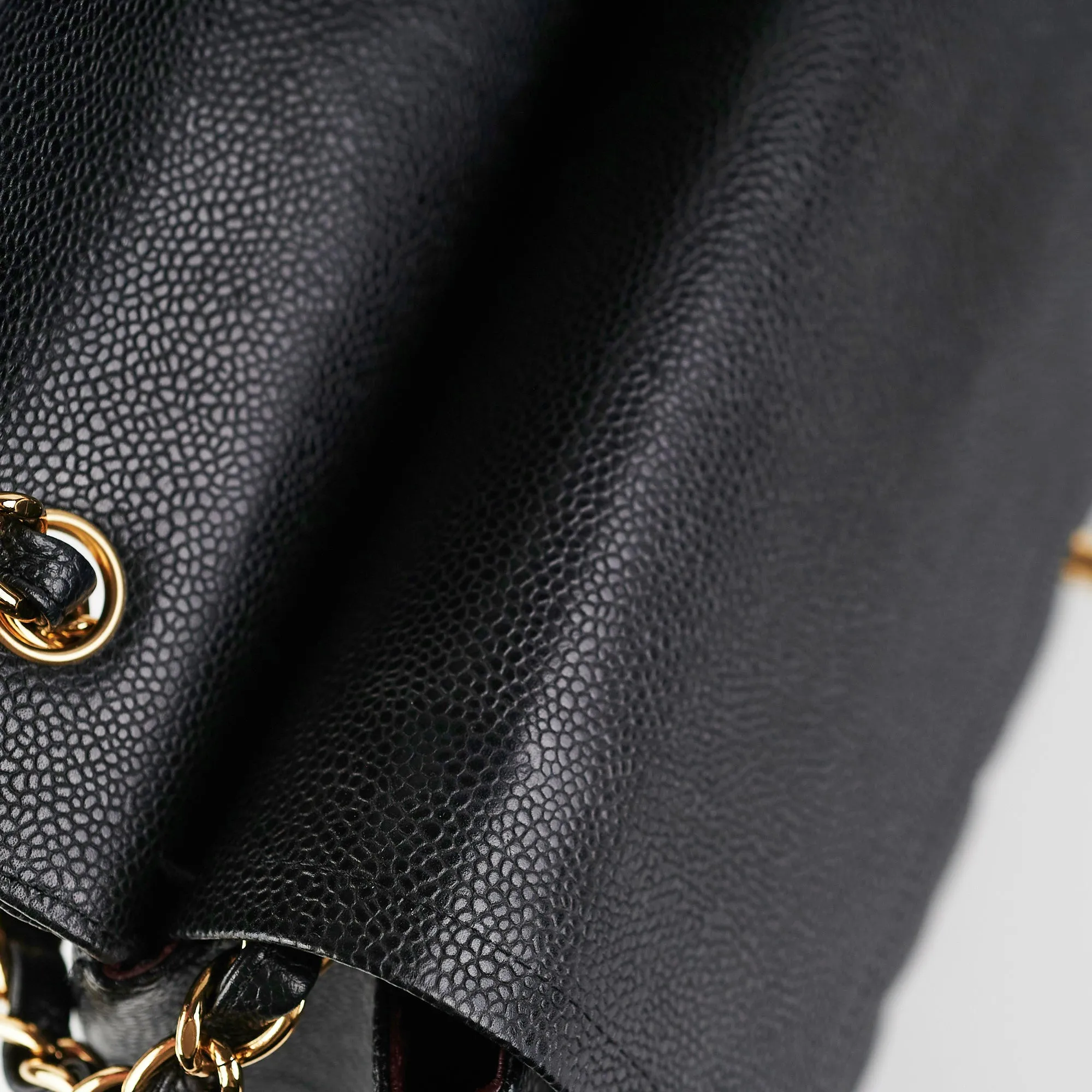 Chanel Classic Flap Jumbo Caviar Black Shoulder Bag