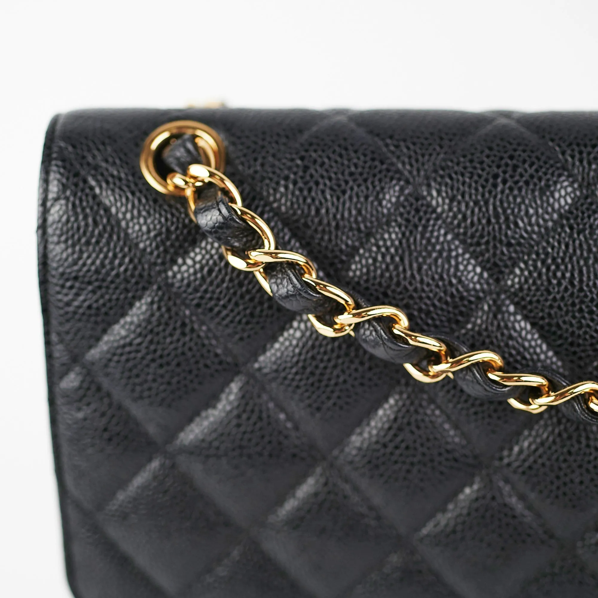 Chanel Classic Flap Jumbo Caviar Black Shoulder Bag