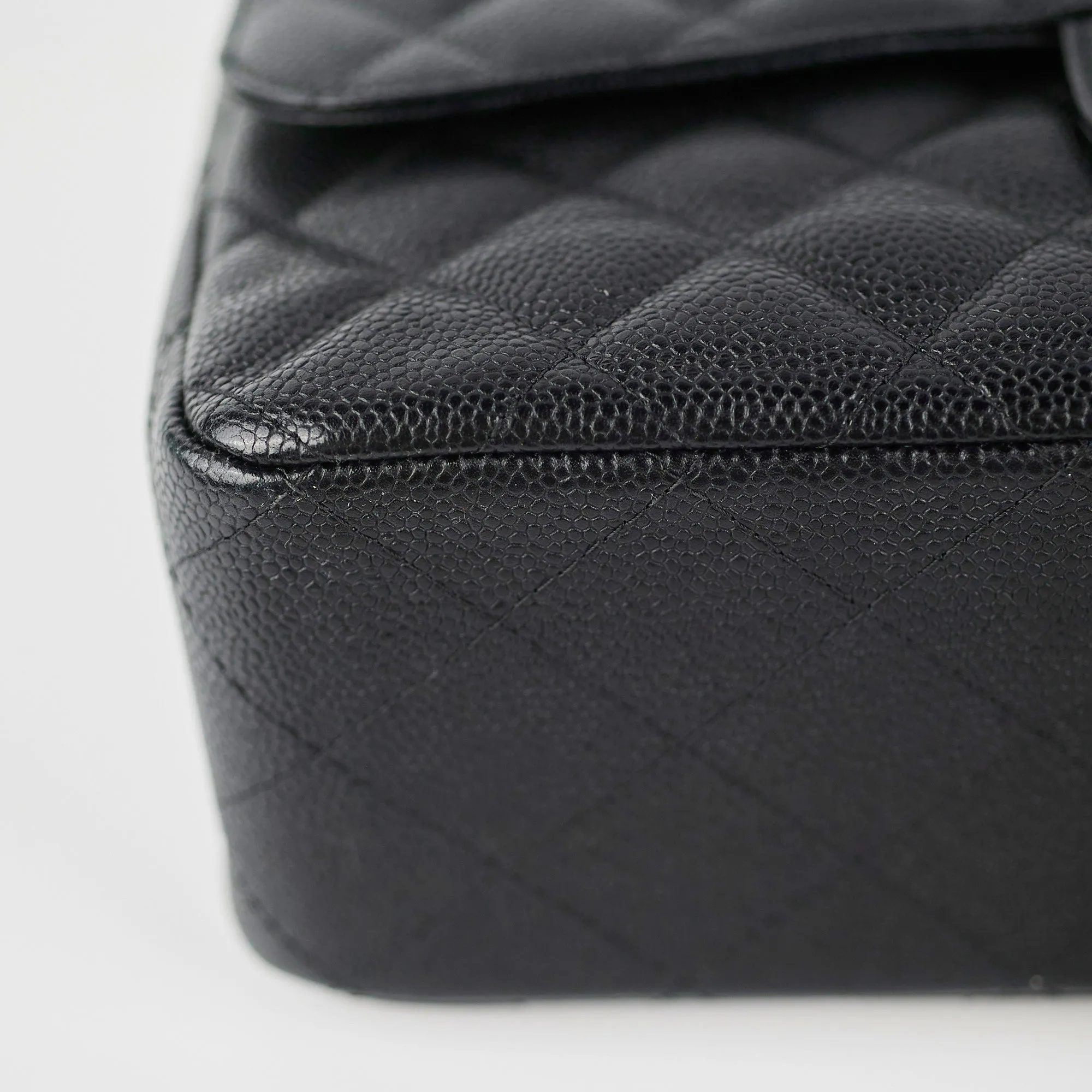 Chanel Classic Flap Jumbo Caviar Black Shoulder Bag
