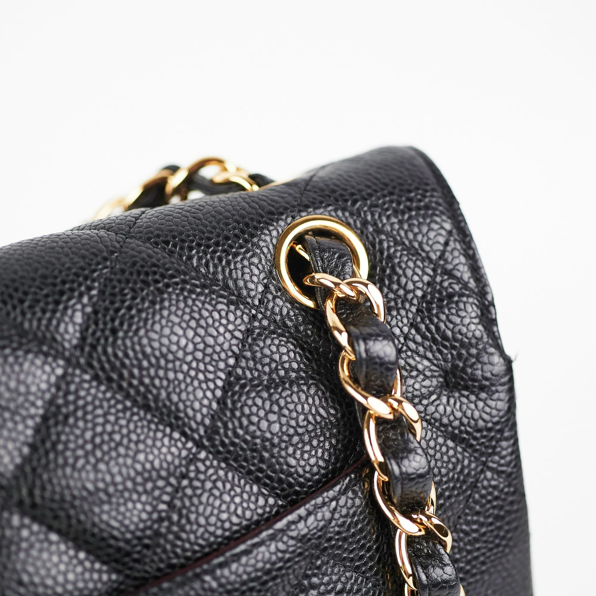Chanel Classic Flap Jumbo Caviar Black Shoulder Bag