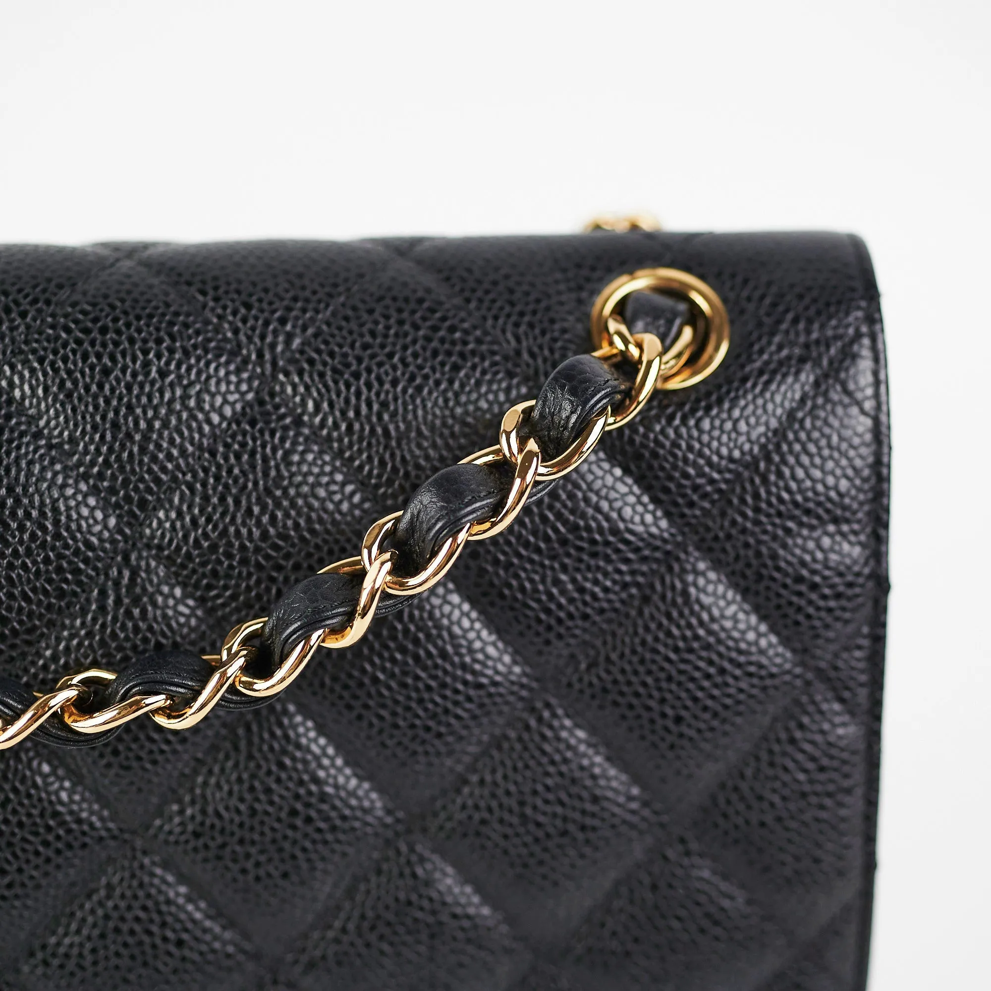 Chanel Classic Flap Jumbo Caviar Black Shoulder Bag