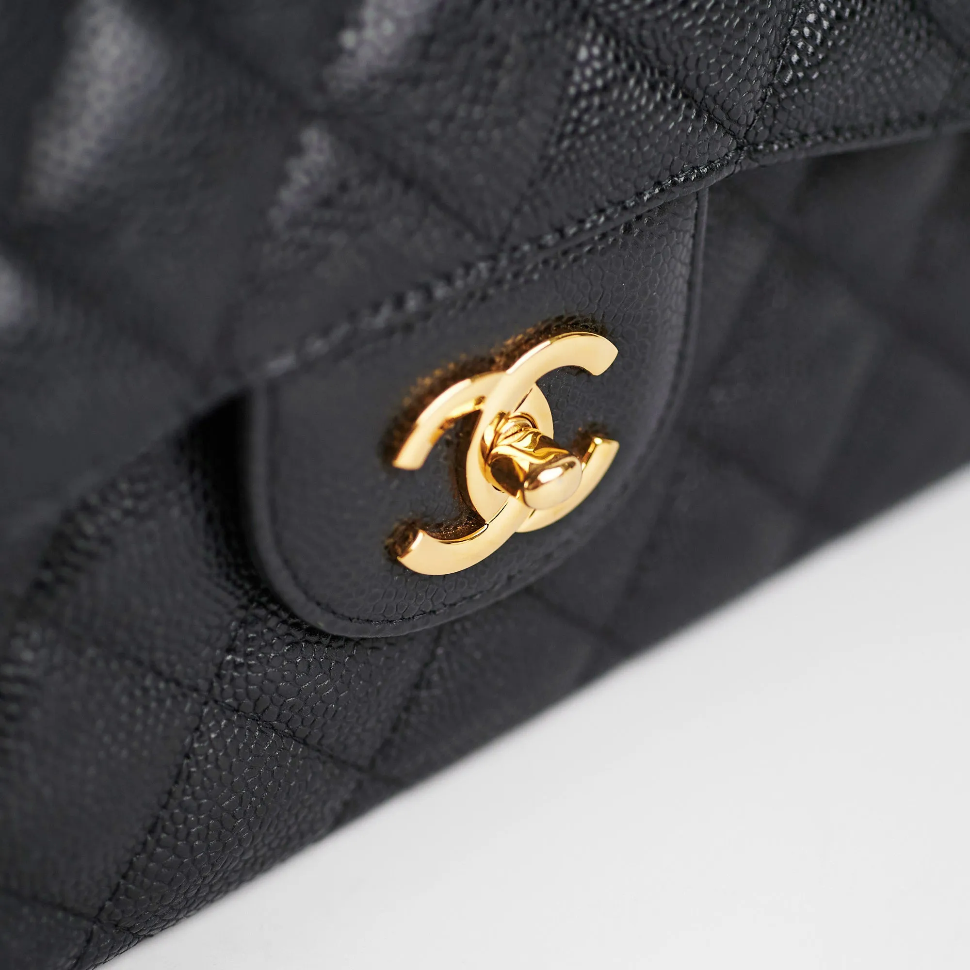 Chanel Classic Flap Jumbo Caviar Black Shoulder Bag