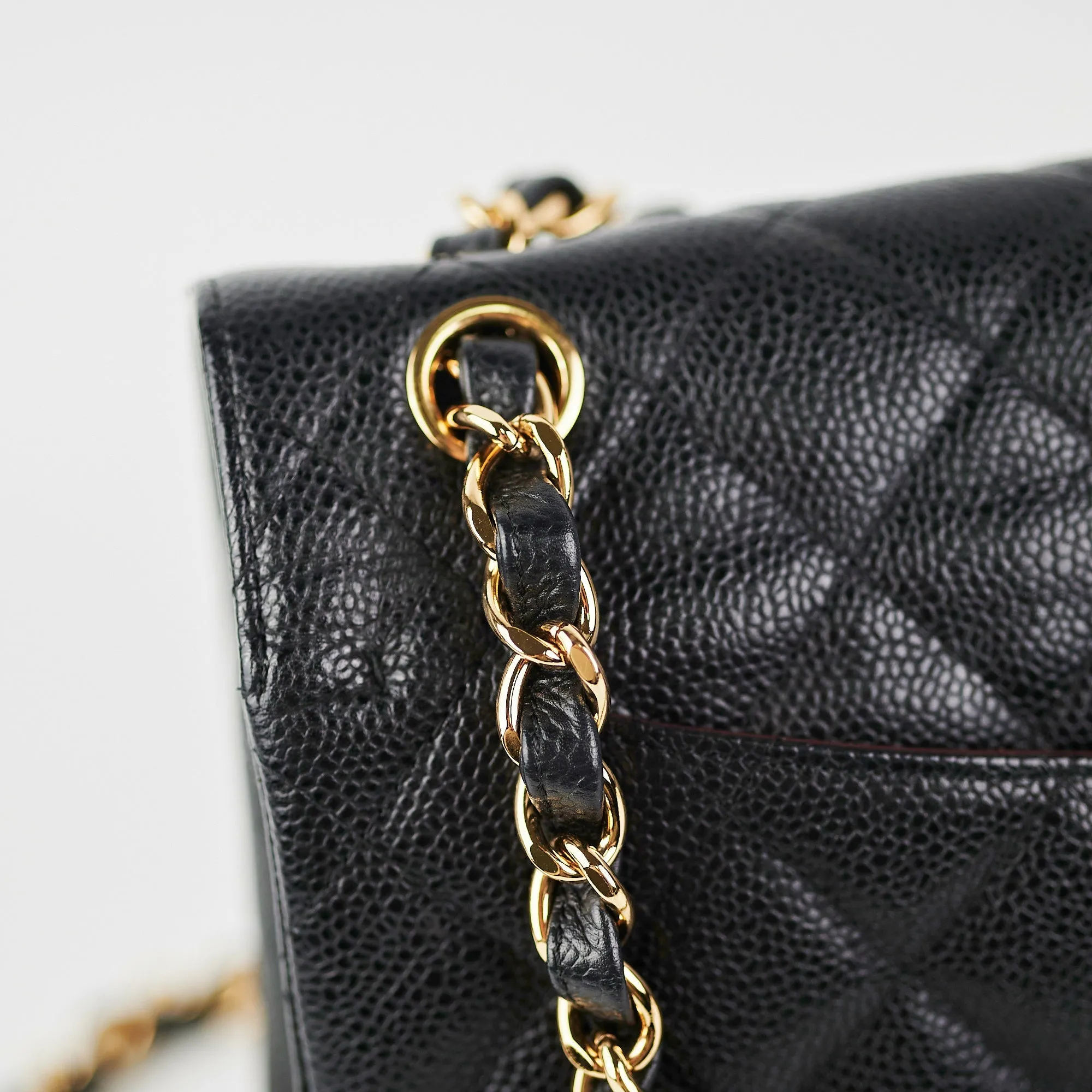Chanel Classic Flap Jumbo Caviar Black Shoulder Bag