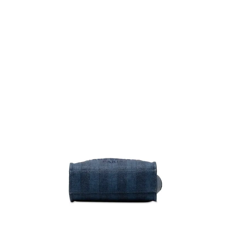 Chanel Denim Doverville PM Shoulder Bag Navy Canvas Leather  Chanel