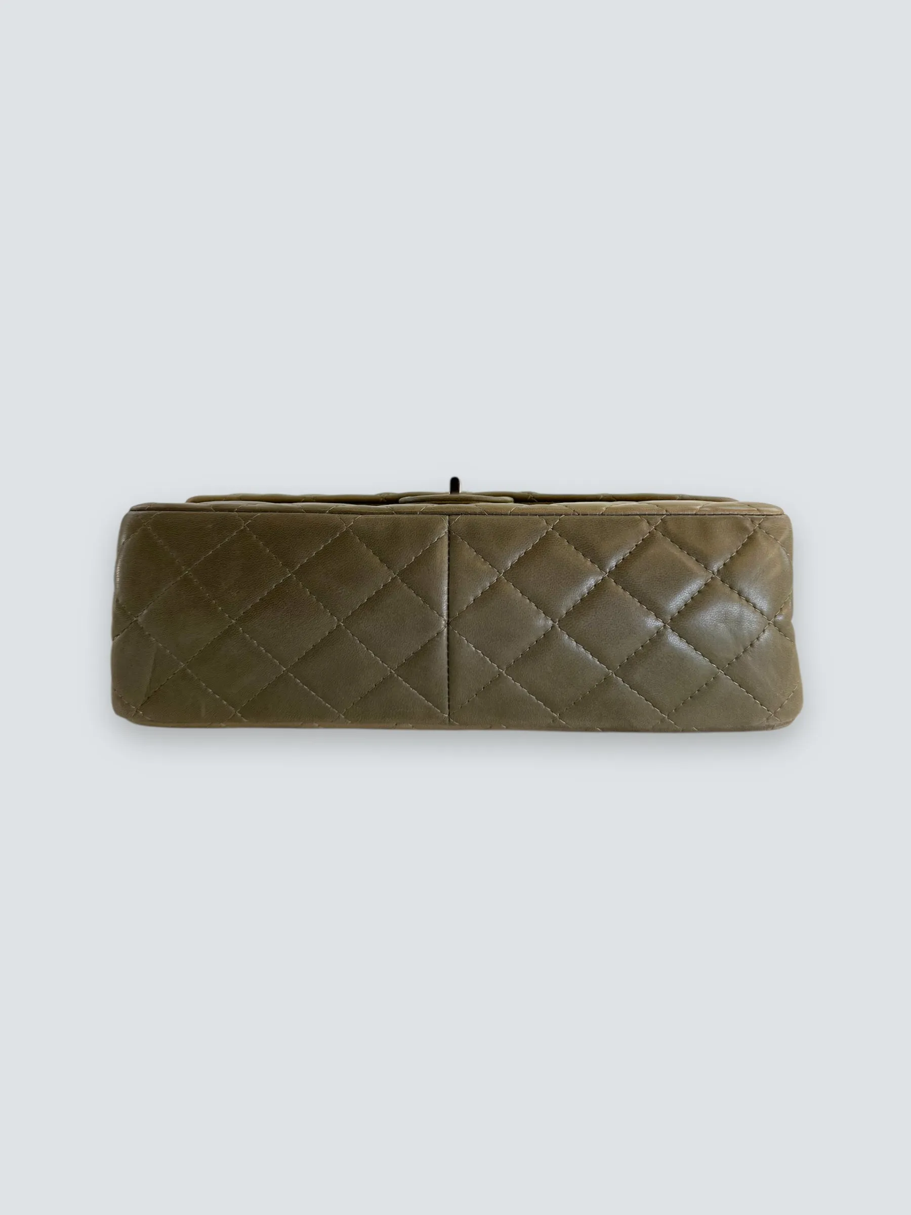 Chanel Khaki Calfskin Leather 2.55 Reissue