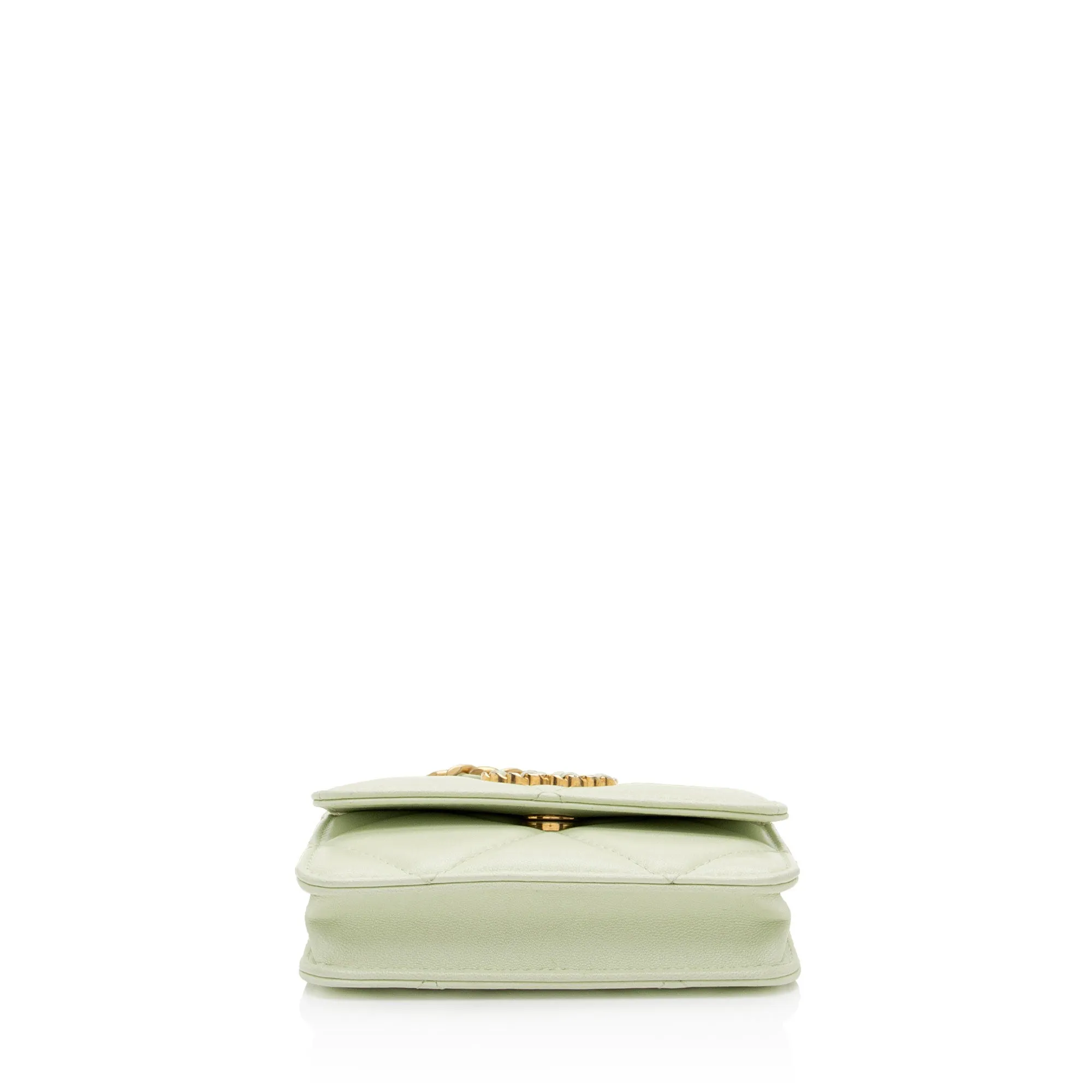 Chanel Lambskin 19 Flap Coin Purse on Chain