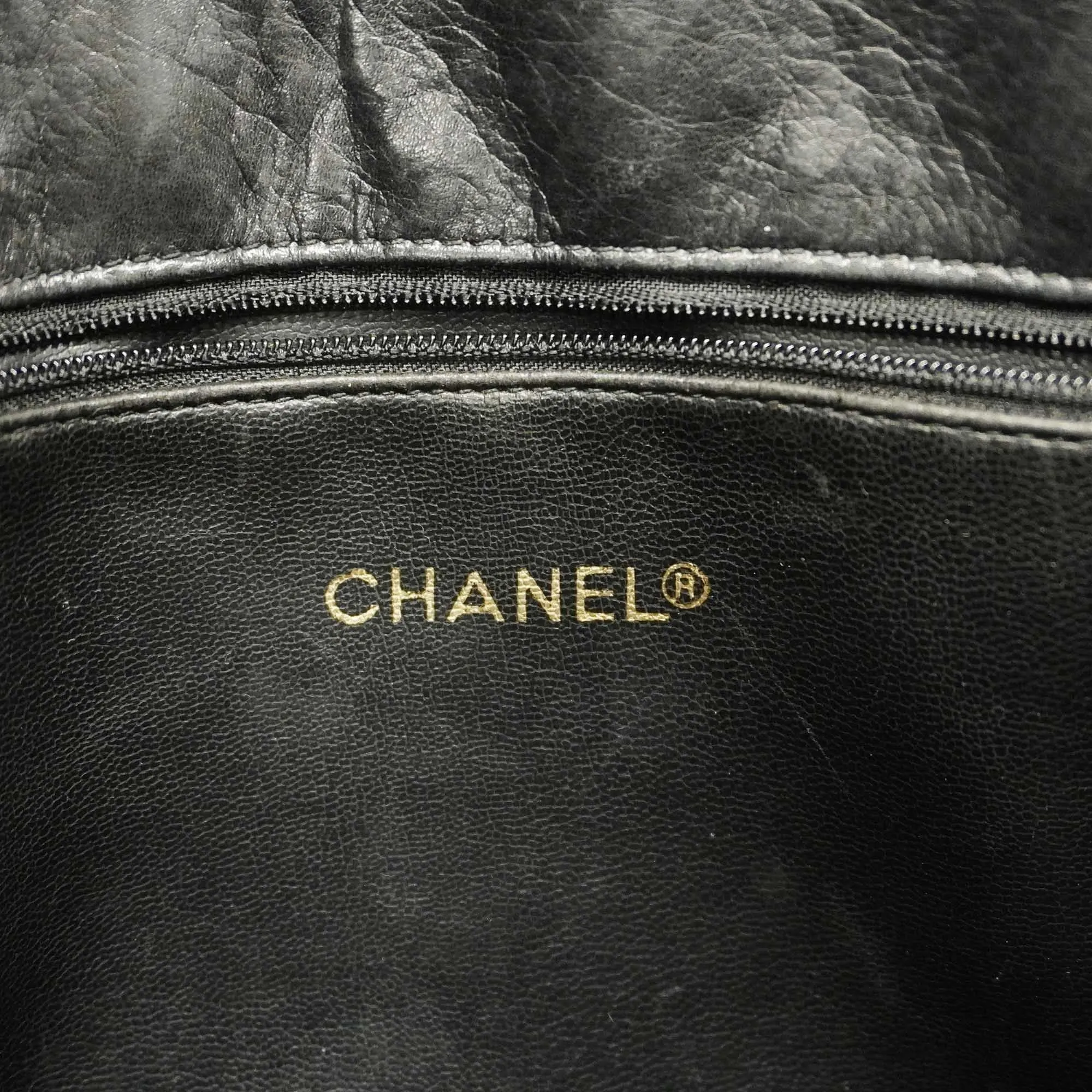 CHANEL   Matelasse Chain Shoulder Women's Leather Shoulder Bag Black