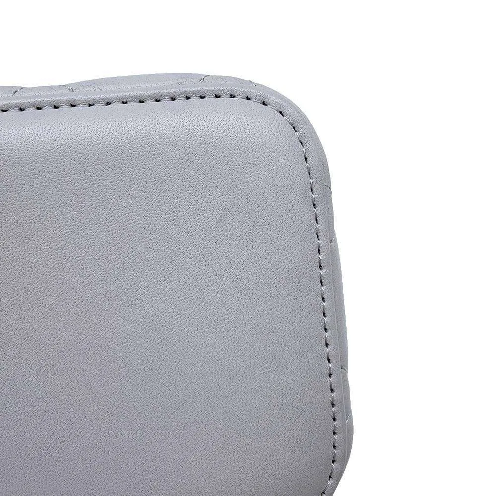 CHANEL Matelasse Vanity 2wayChain Shoulder Bag Light Gray AP2199 Lambskin
