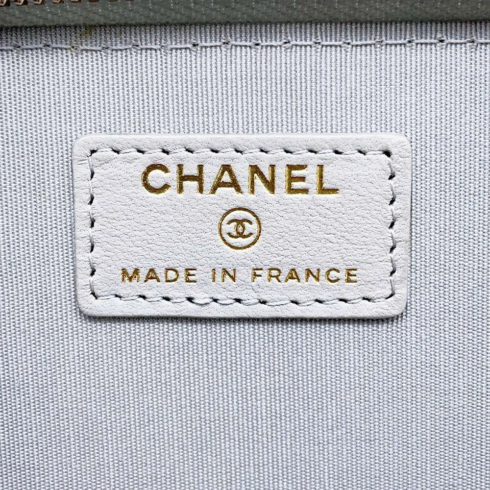 CHANEL Matelasse Vanity 2wayChain Shoulder Bag Light Gray AP2199 Lambskin