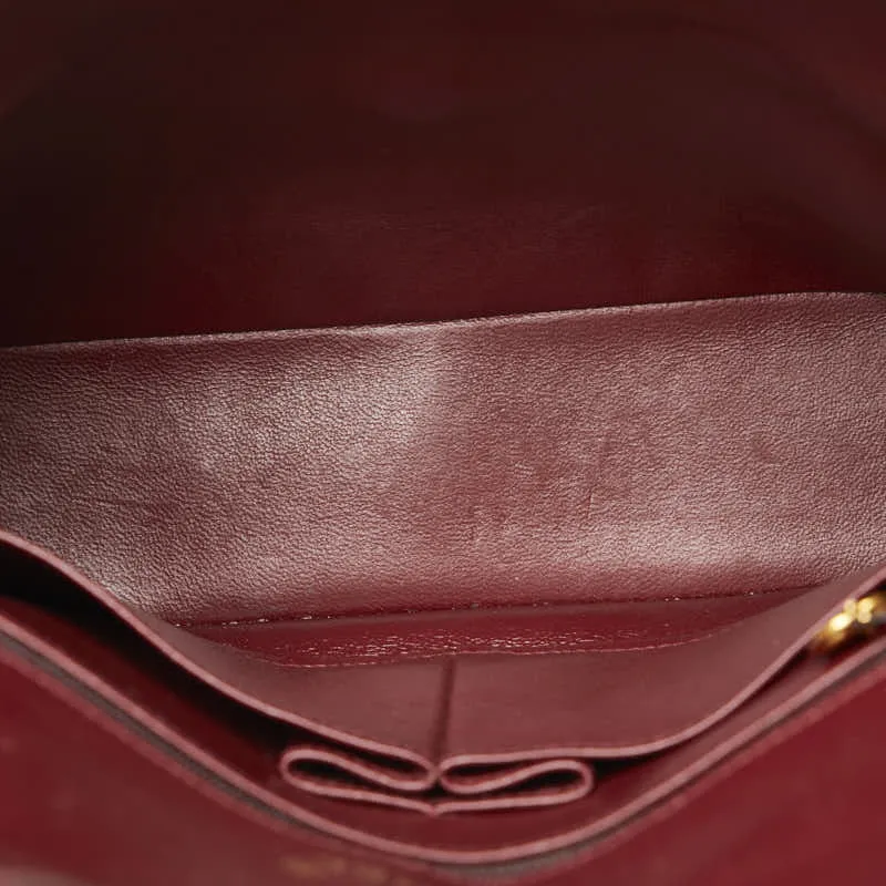 Chanel Medium Classic Matelasse Double Flap Shoulder Bag Leather Shoulder Bag in Good condition