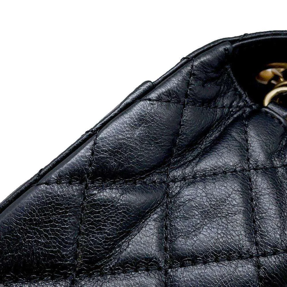 CHANEL Mini Matelasse ChainShoulder Bag Black AS3648 Calf Leather Size Mini