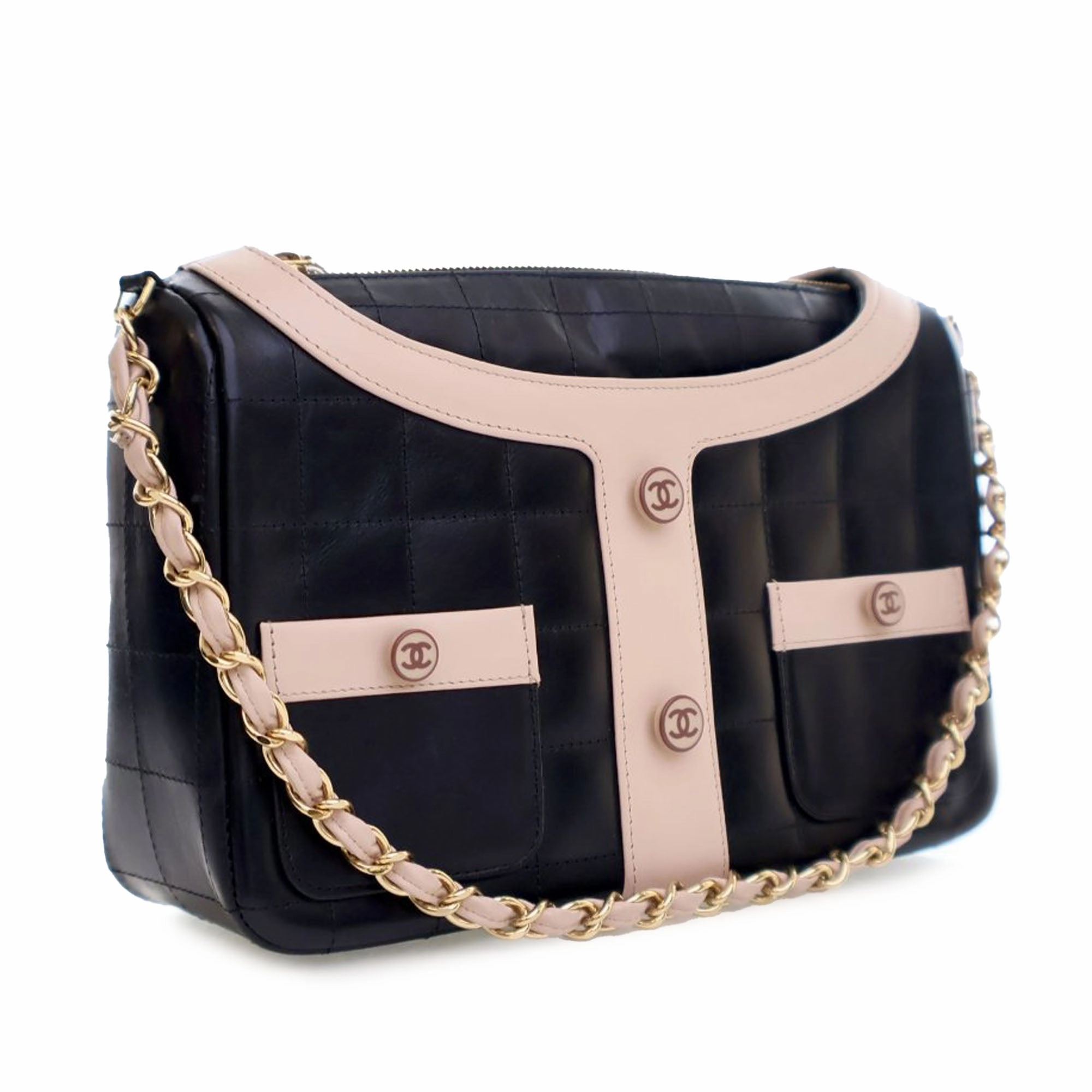 Chanel Quilted Calfskin Mademoiselle Jacket Shoulder Bag (21216)