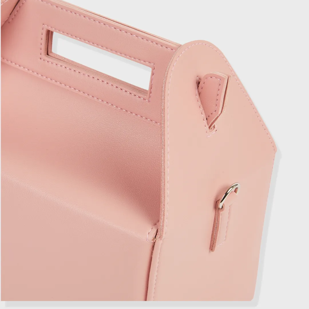 CHELSEA VEGAN LEATHER SLING BAG PINK