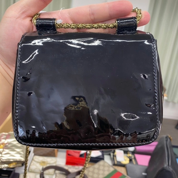 Chlo Preloved A7847 Crossbody Bag Black Leather