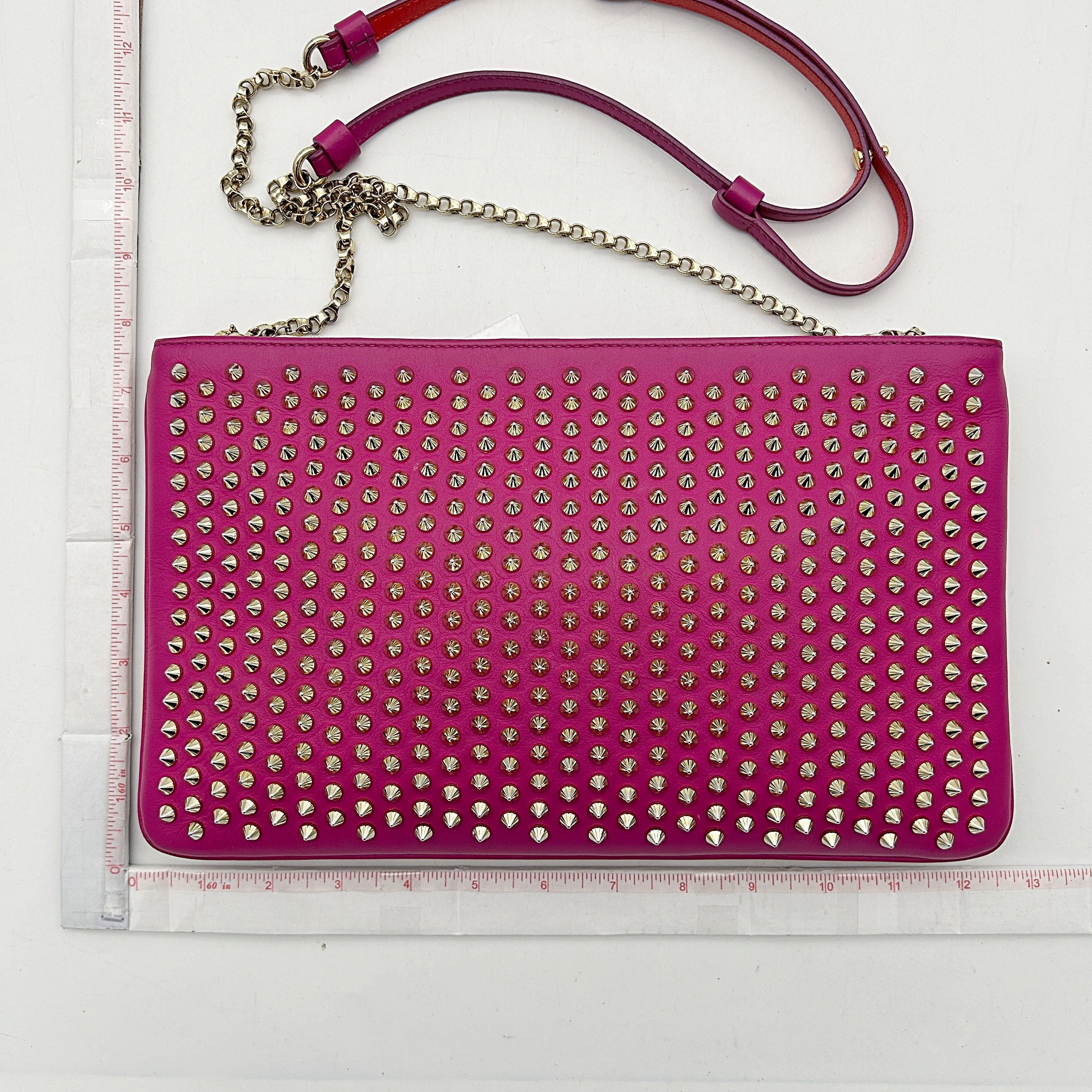 Christian Louboutin Leather Kate Medium - Black Crossbody Bags, Handbags LA12020