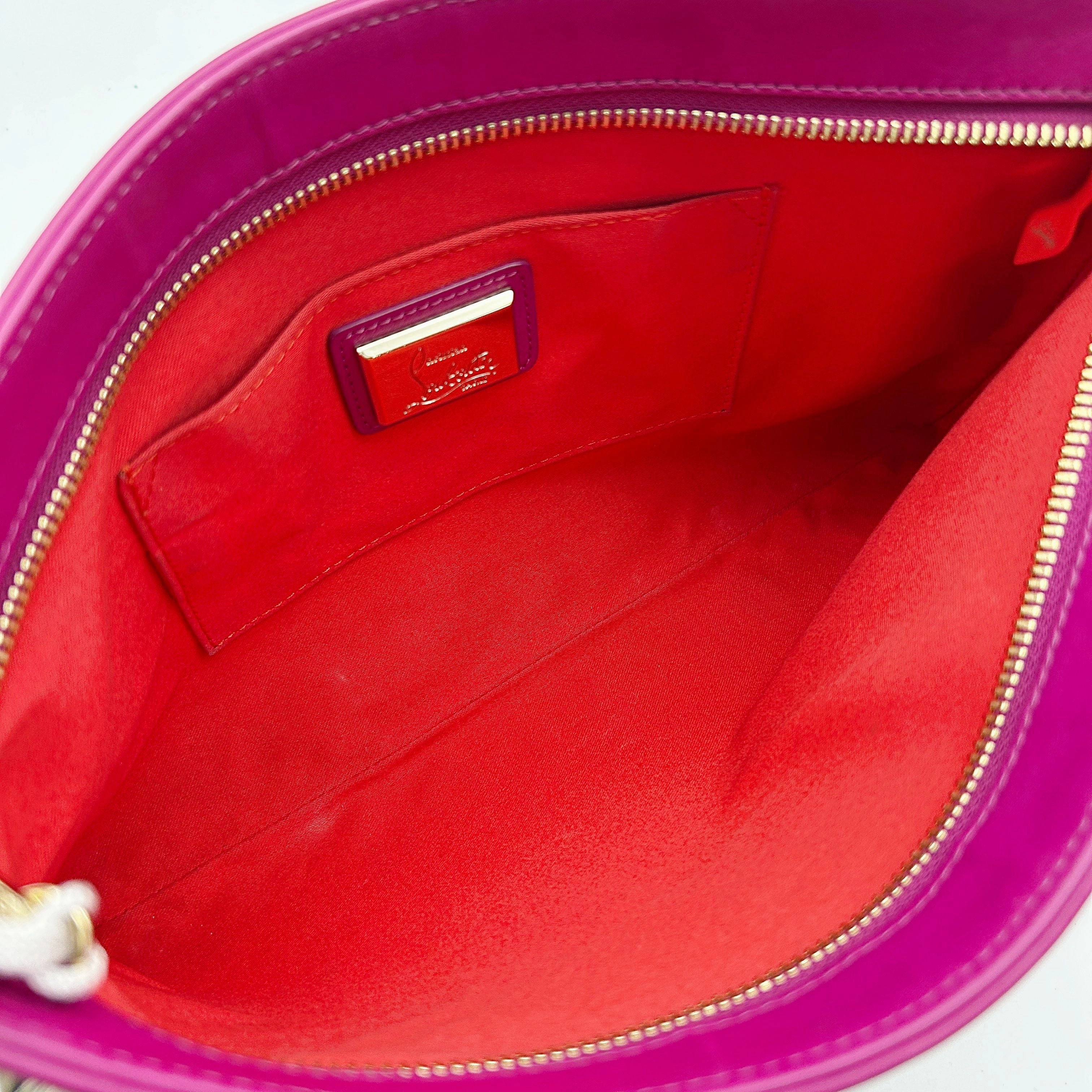 Christian Louboutin Leather Kate Medium - Black Crossbody Bags, Handbags LA12020