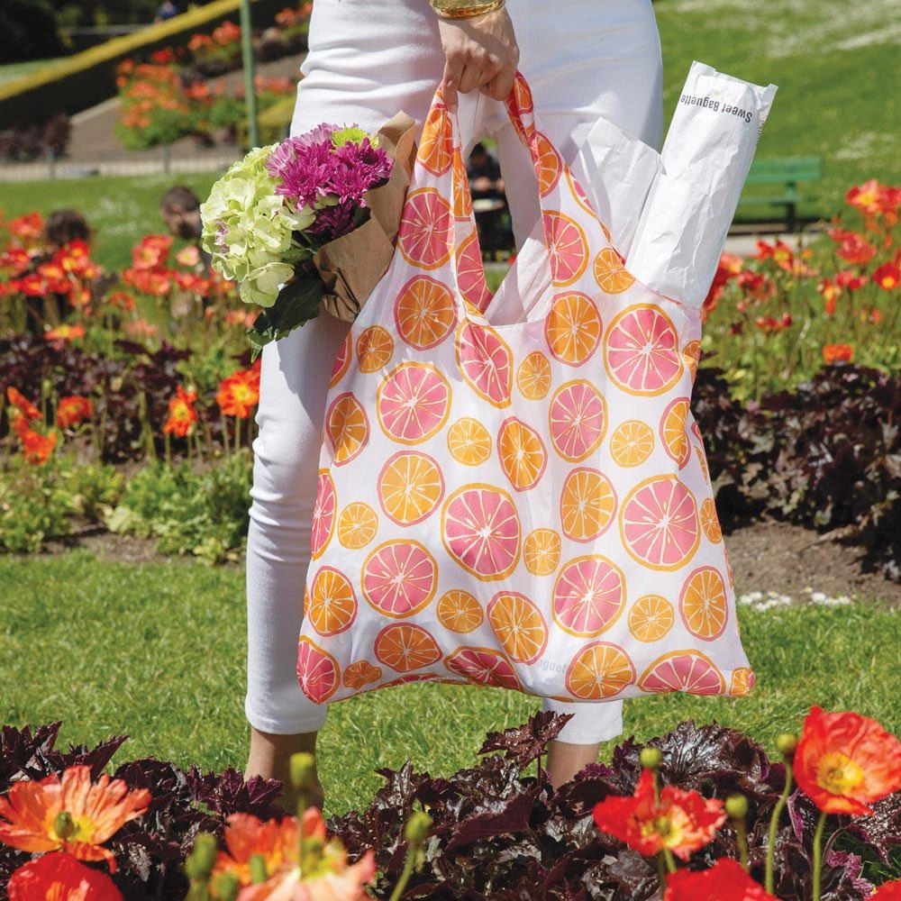 Citrus Red Blu Bag Reusable Shopping Bag - Machine Washable