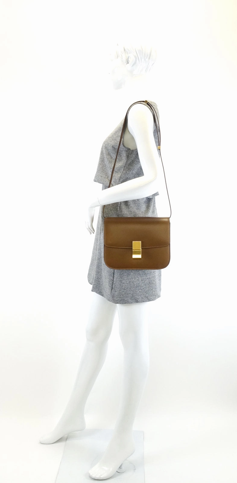 Classic Box Flap Calf Leather Medium Bag