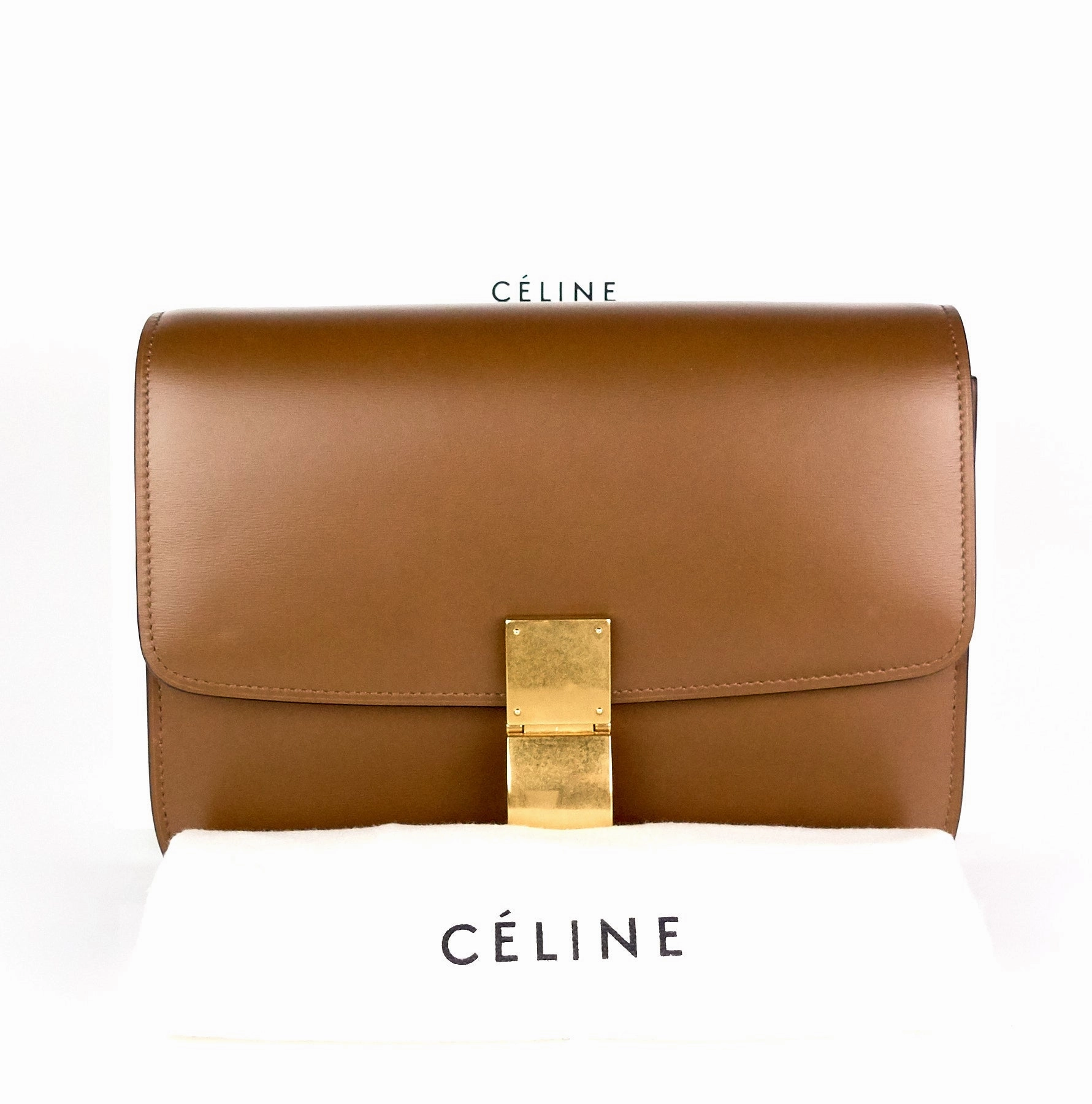Classic Box Flap Calf Leather Medium Bag