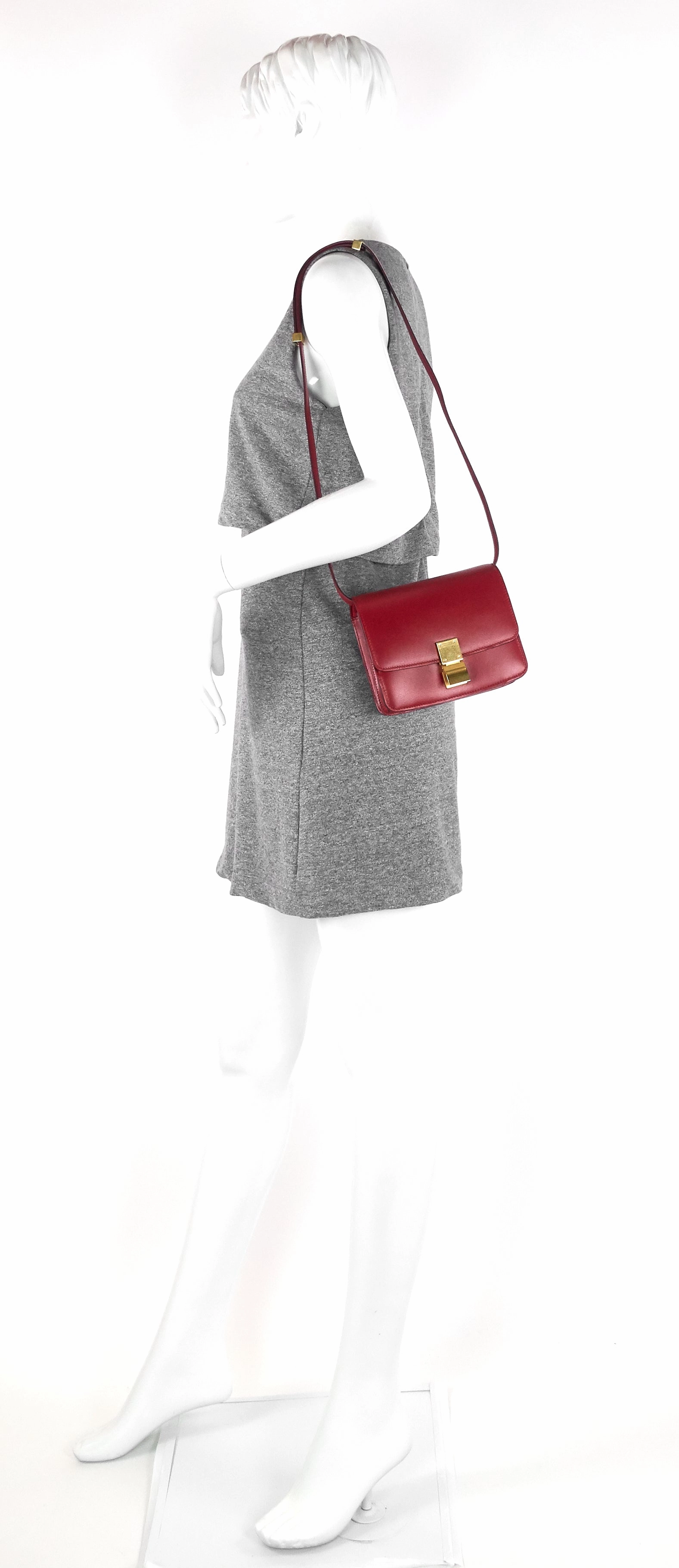 Classic Box Small Calf Leather Bag