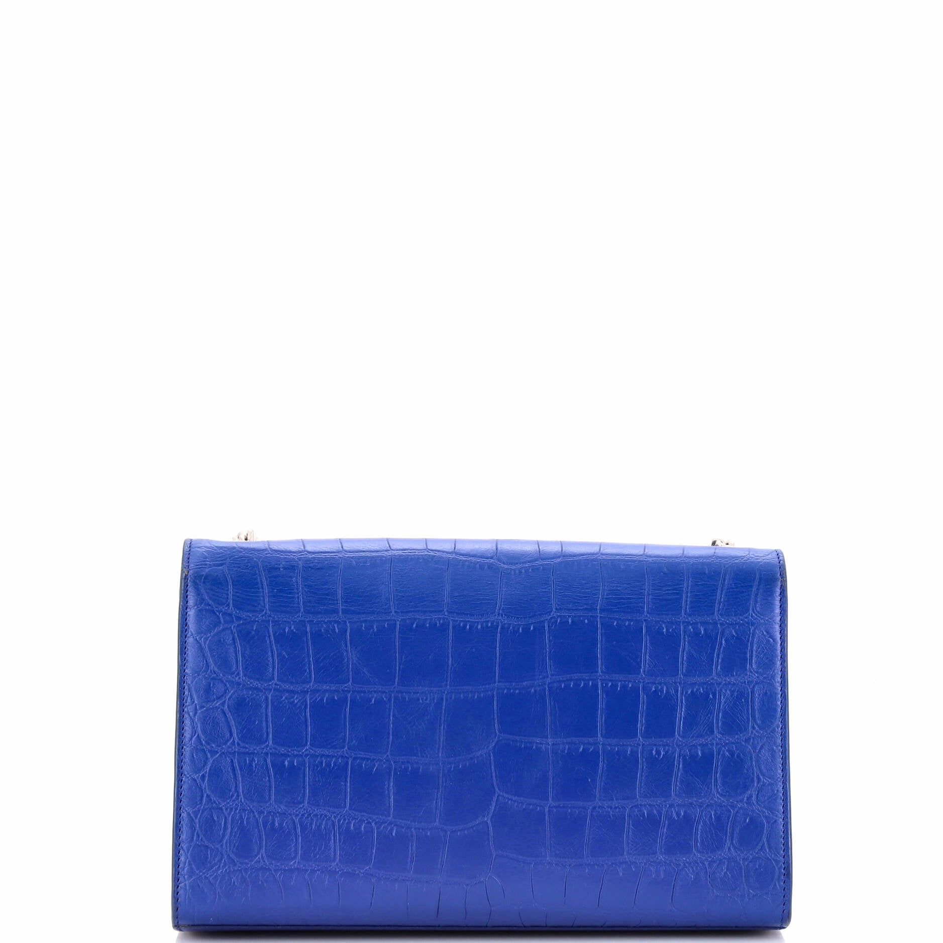 Classic Monogram Tassel Crossbody Bag Crocodile Embossed Leather Medium