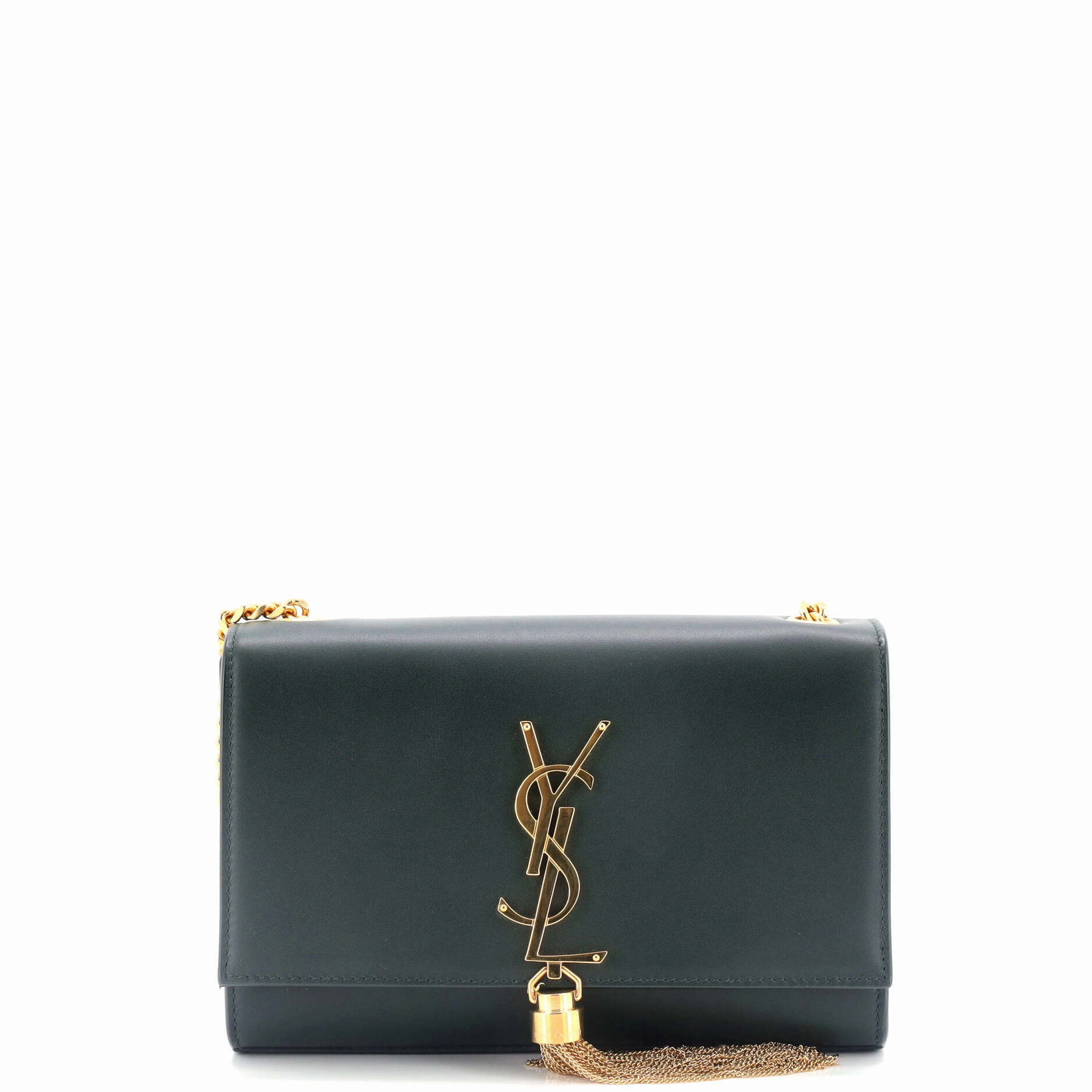 Classic Monogram Tassel Crossbody Bag Leather Small