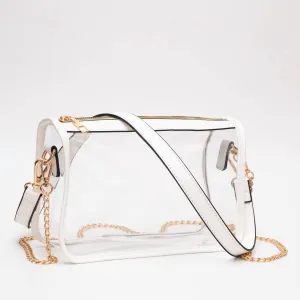Clear Crossbody Bags In White