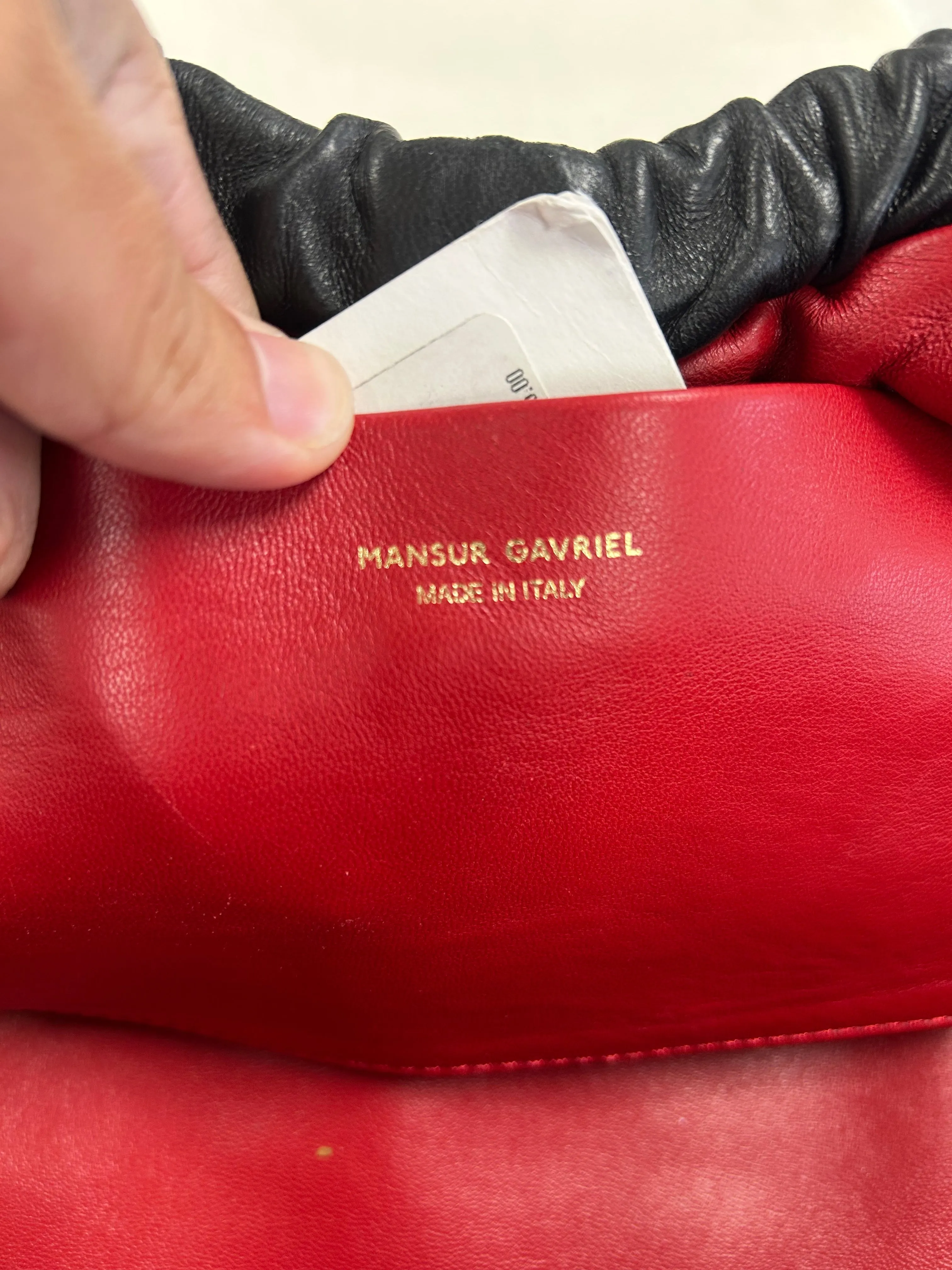 Clutch Designer By Mansur Gavriel In Black, Size:Large