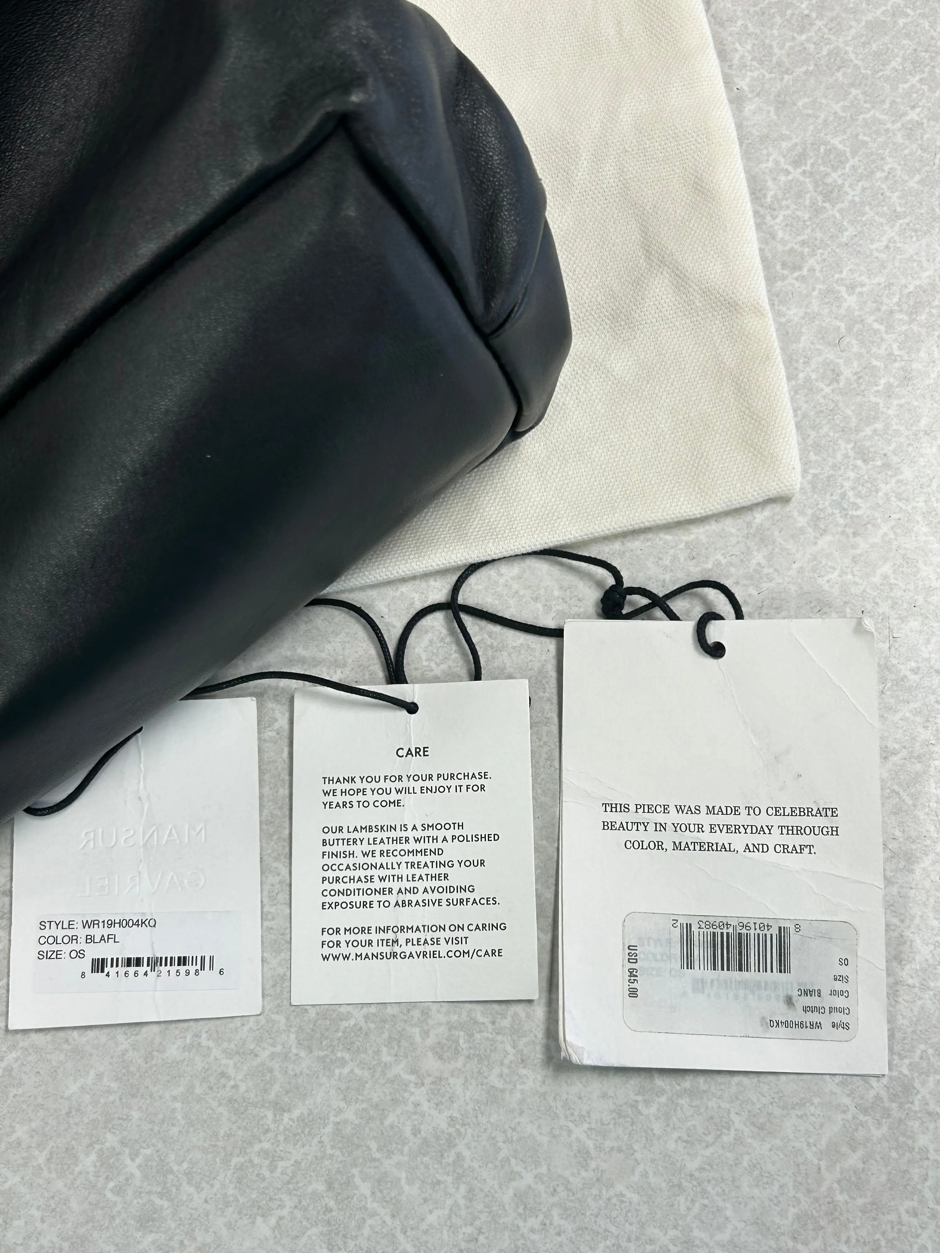 Clutch Designer By Mansur Gavriel In Black, Size:Large