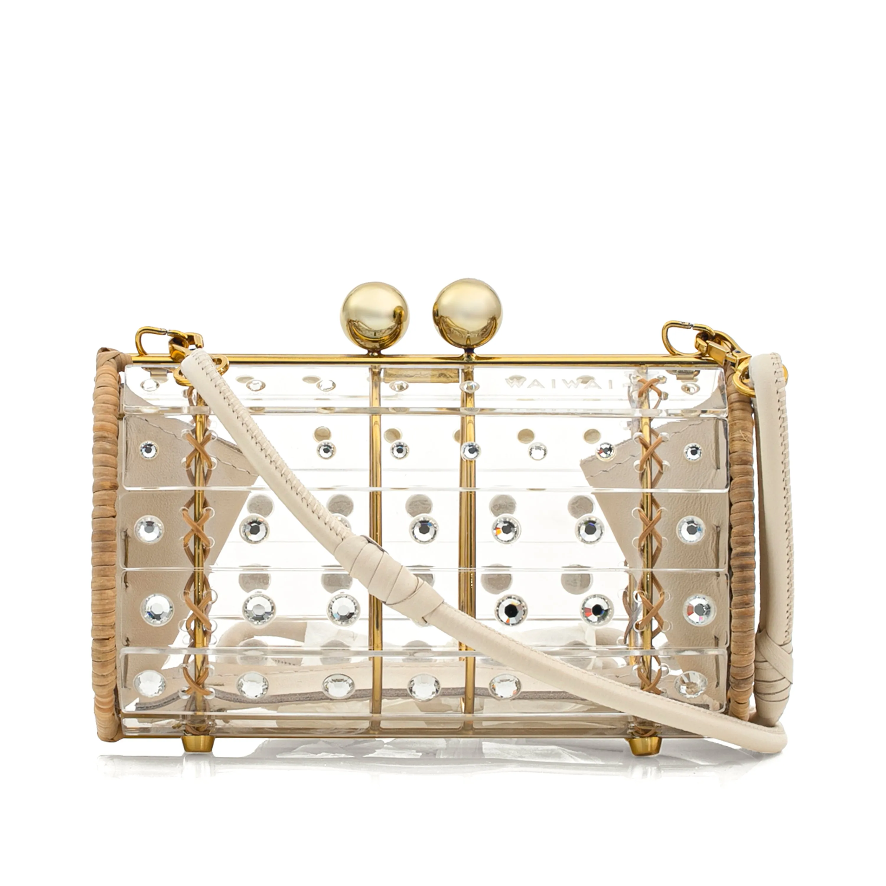 Clutch Strass Gold Crystal