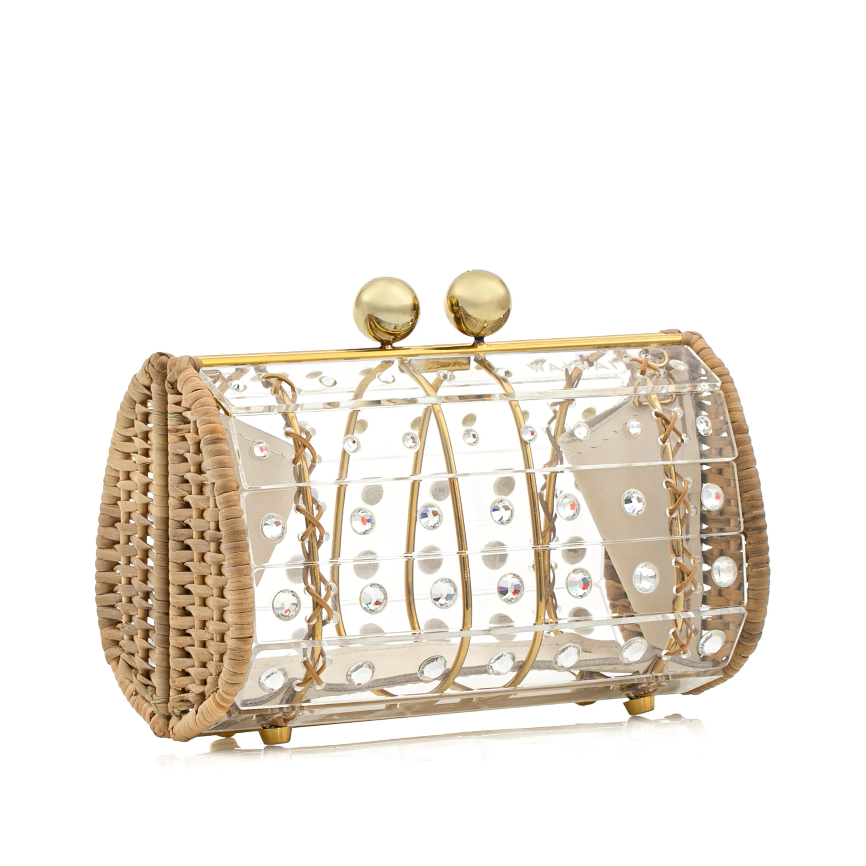 Clutch Strass Gold Crystal