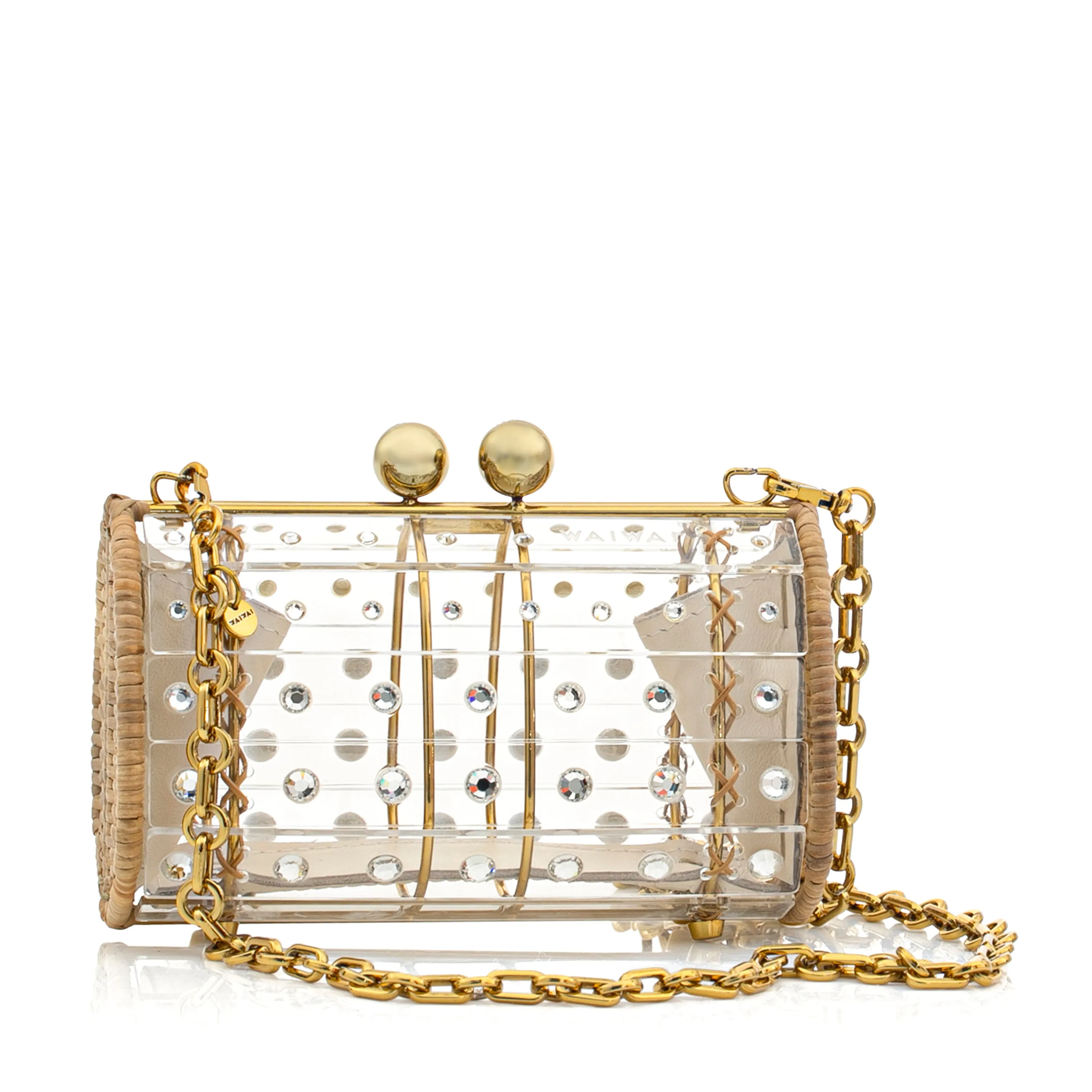 Clutch Strass Gold Crystal