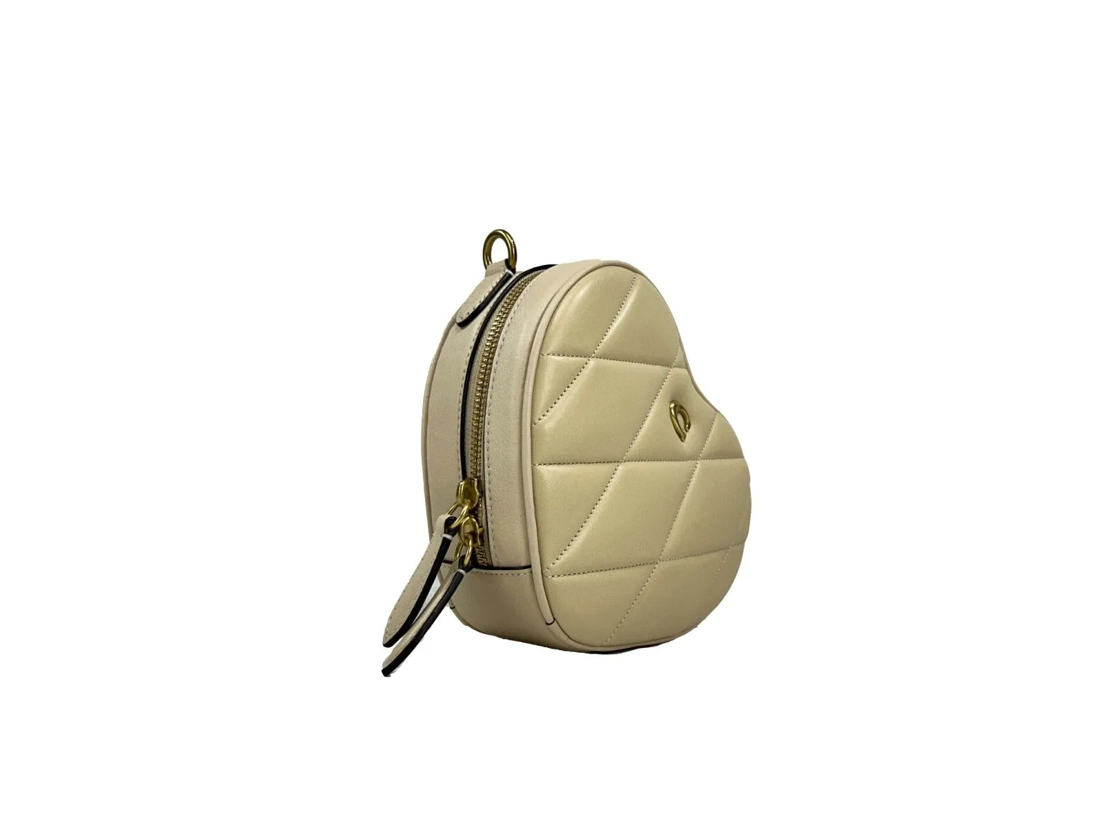COACH Heart Small Quilted Leather Crossbody Bag Women's Purse
