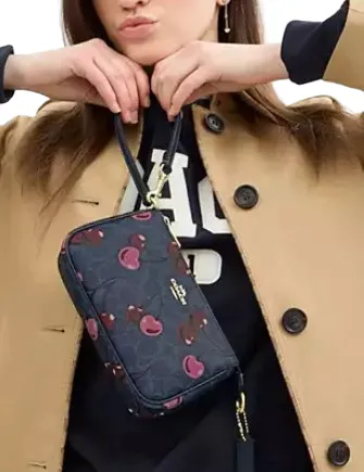 Coach Nolita 19 In Signature Canvas With Cherry Print