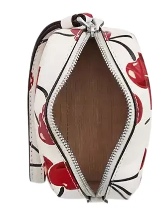 Coach Pouch Wristlet With Cherry Print