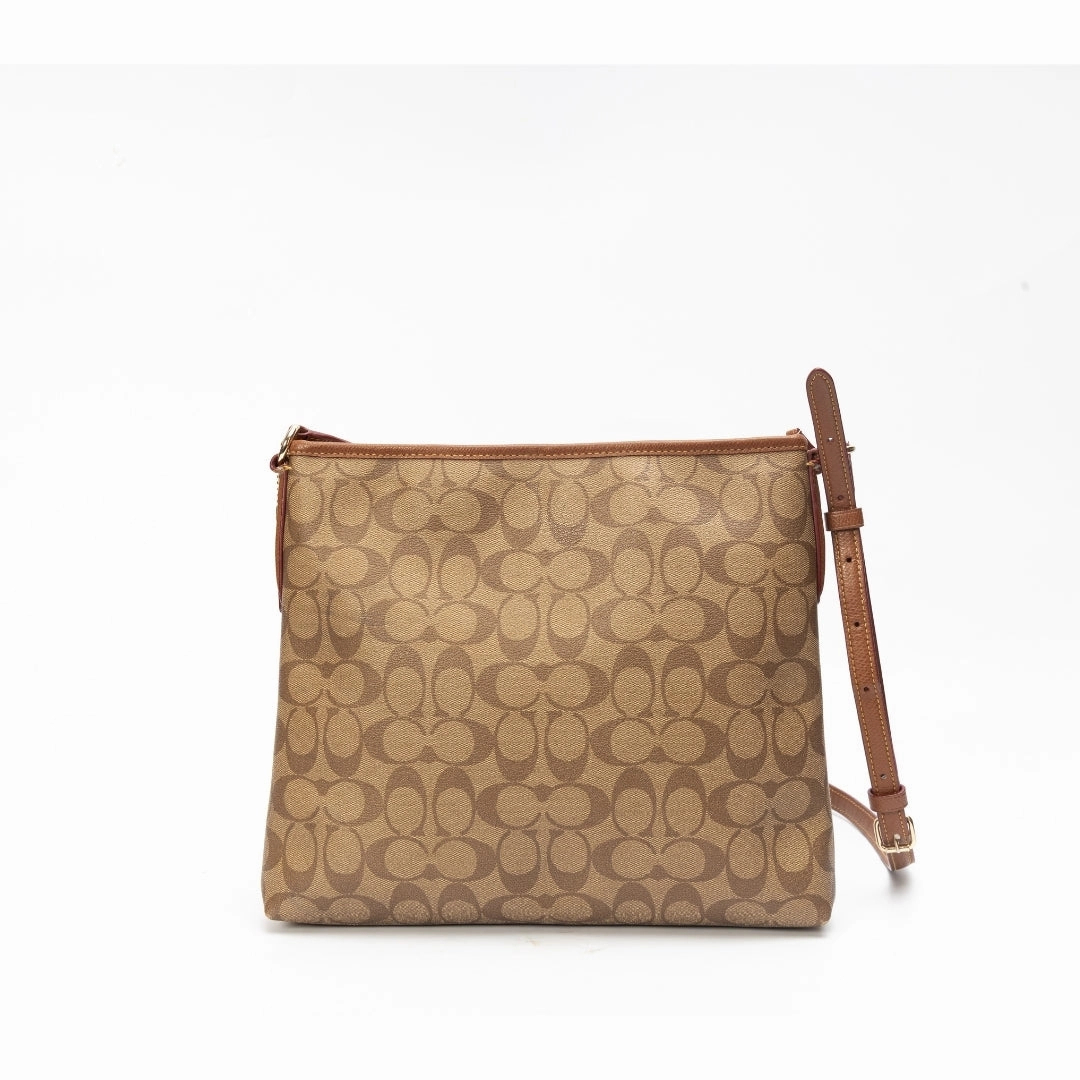 Coach Leather File Messenger Bag