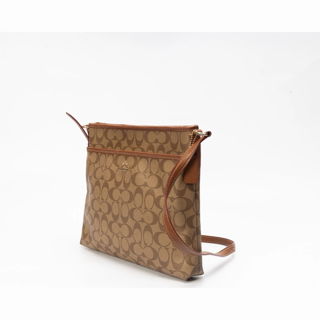 Coach Leather File Messenger Bag