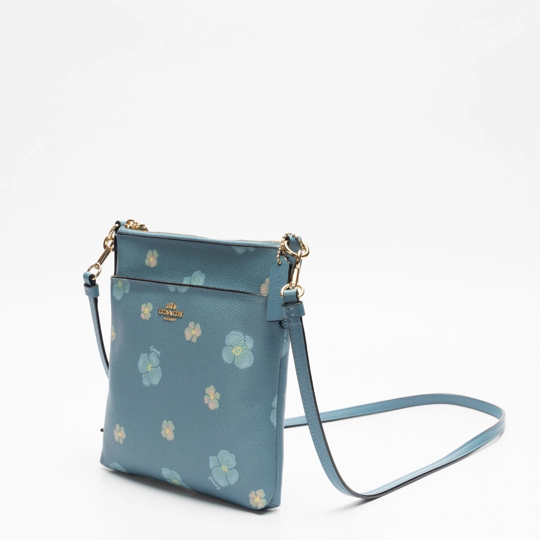 Coach Pansy Print Mini Kitt Crossbody Bag