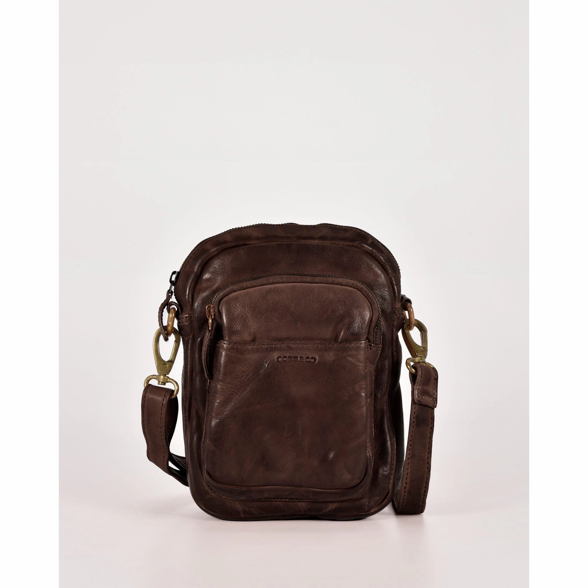 COBB & CO Jolimont Washed Leather Crossbody Bag
