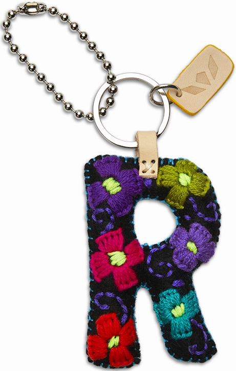 Consuela | Black Felt Initial Letter Charms